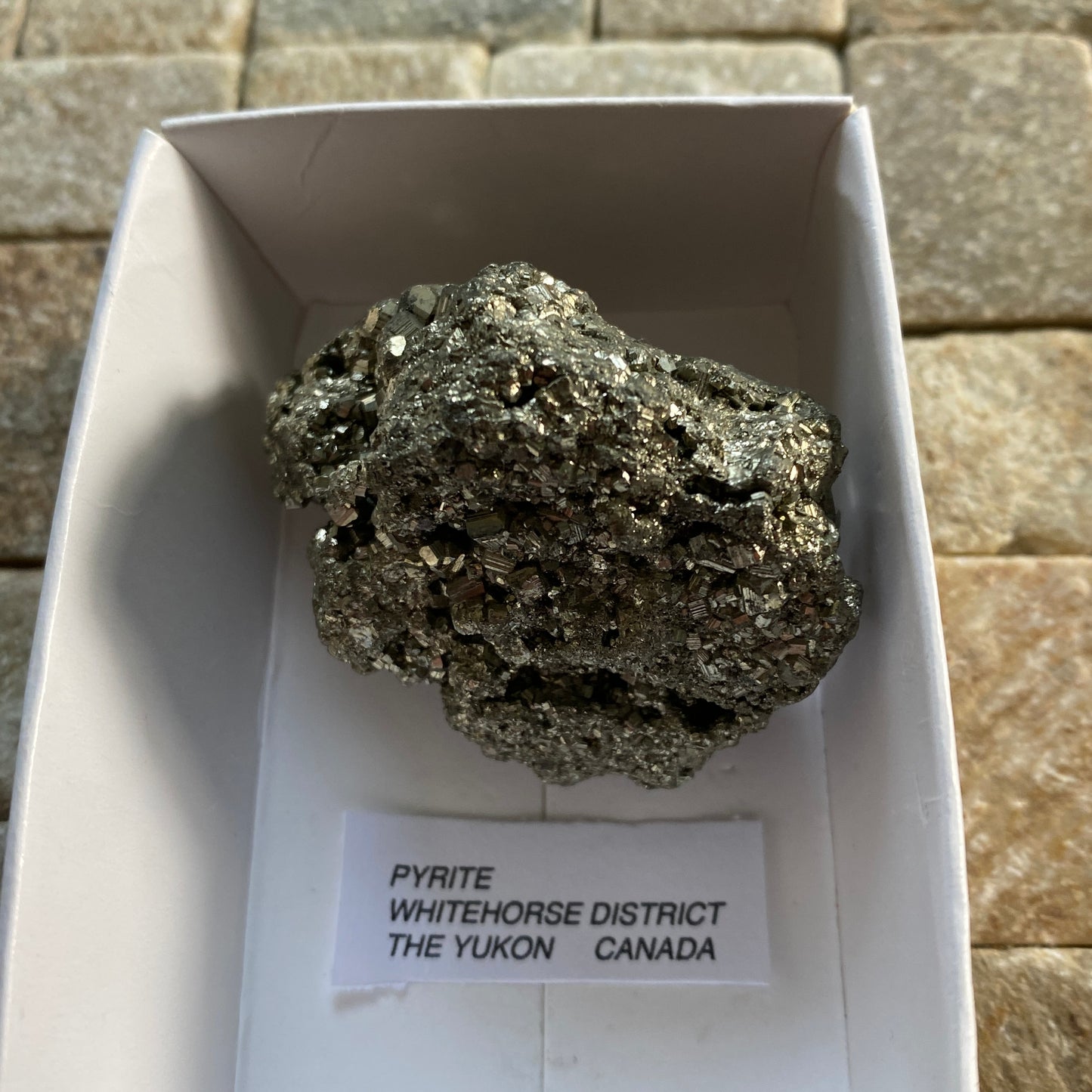 PYRITE FROM WHITEHORSE, THE YUKON, CANADA. 75g. MF4100