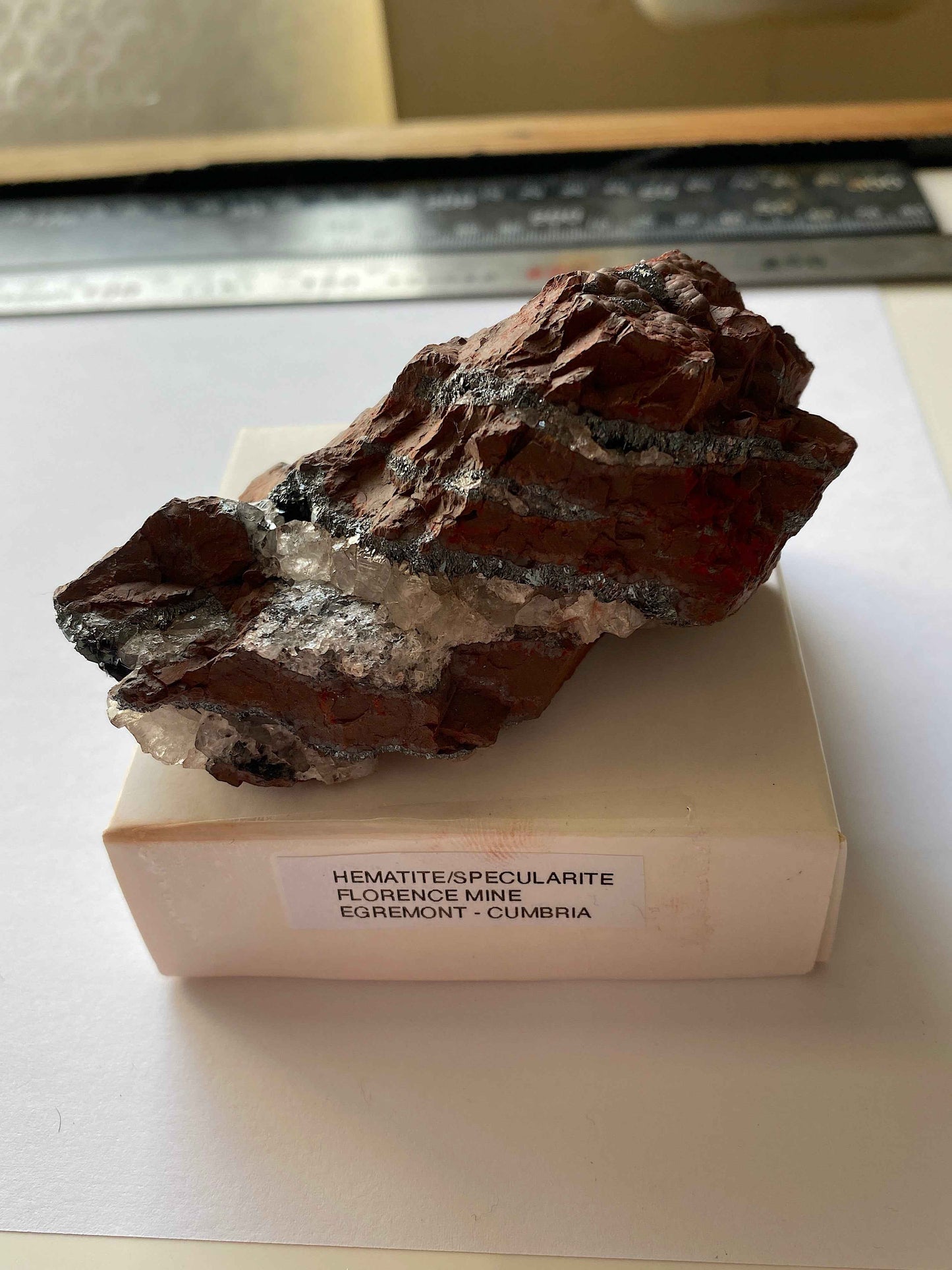 HEMATITE/SPECULARITE : FLORENCE MINE, EGREMONT, CUMBRIA, ENGLAND 291g MF4929