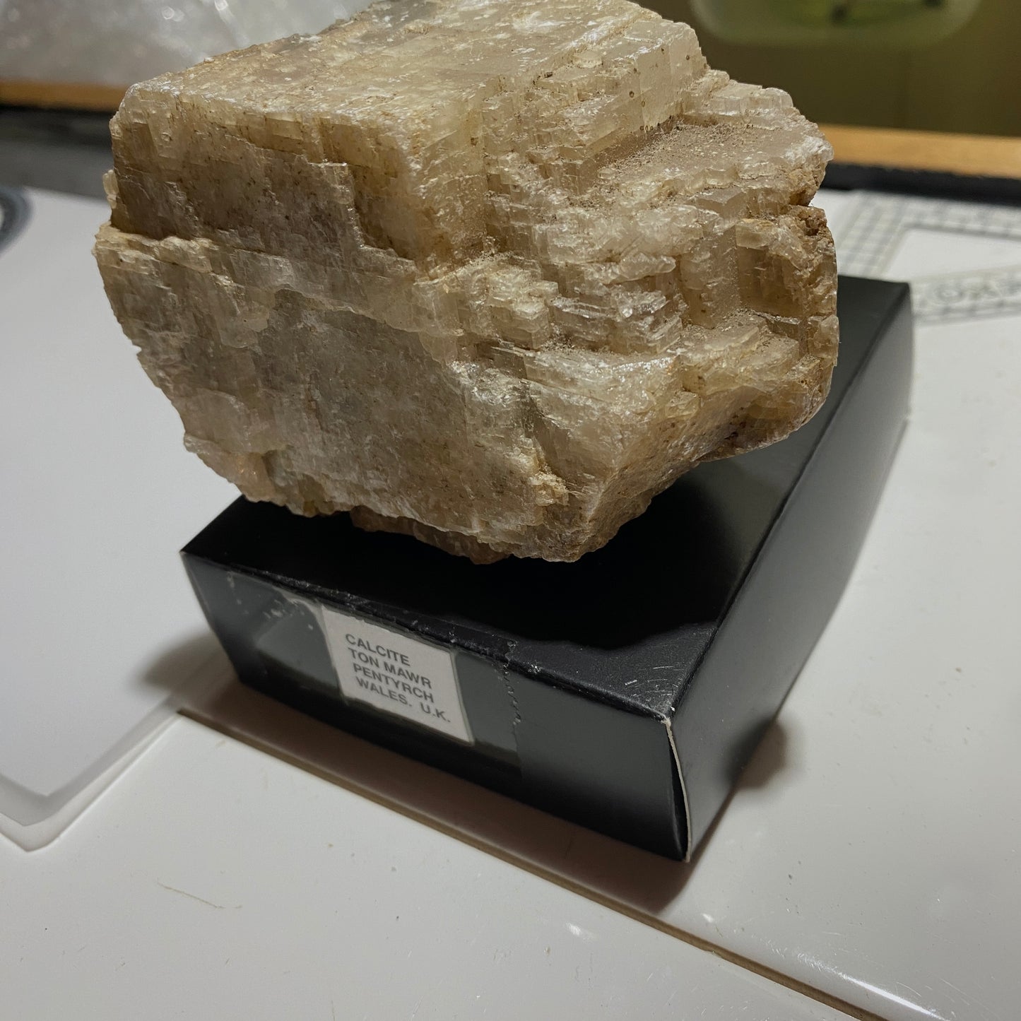 CALCITE - TON MAWR QUARRY, PENTYRCH, WALES, U.K. 350g MF1368