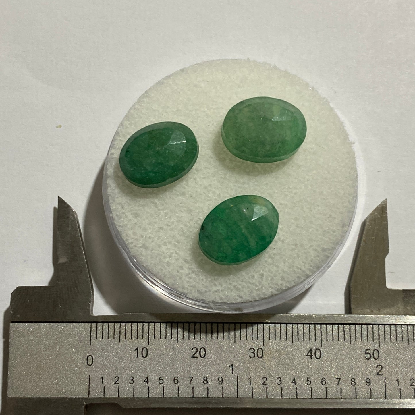 EMERALD BERYL NATURAL GEMSTONES x 3 - kafubu, zambia total 20.75Ct MFG5025