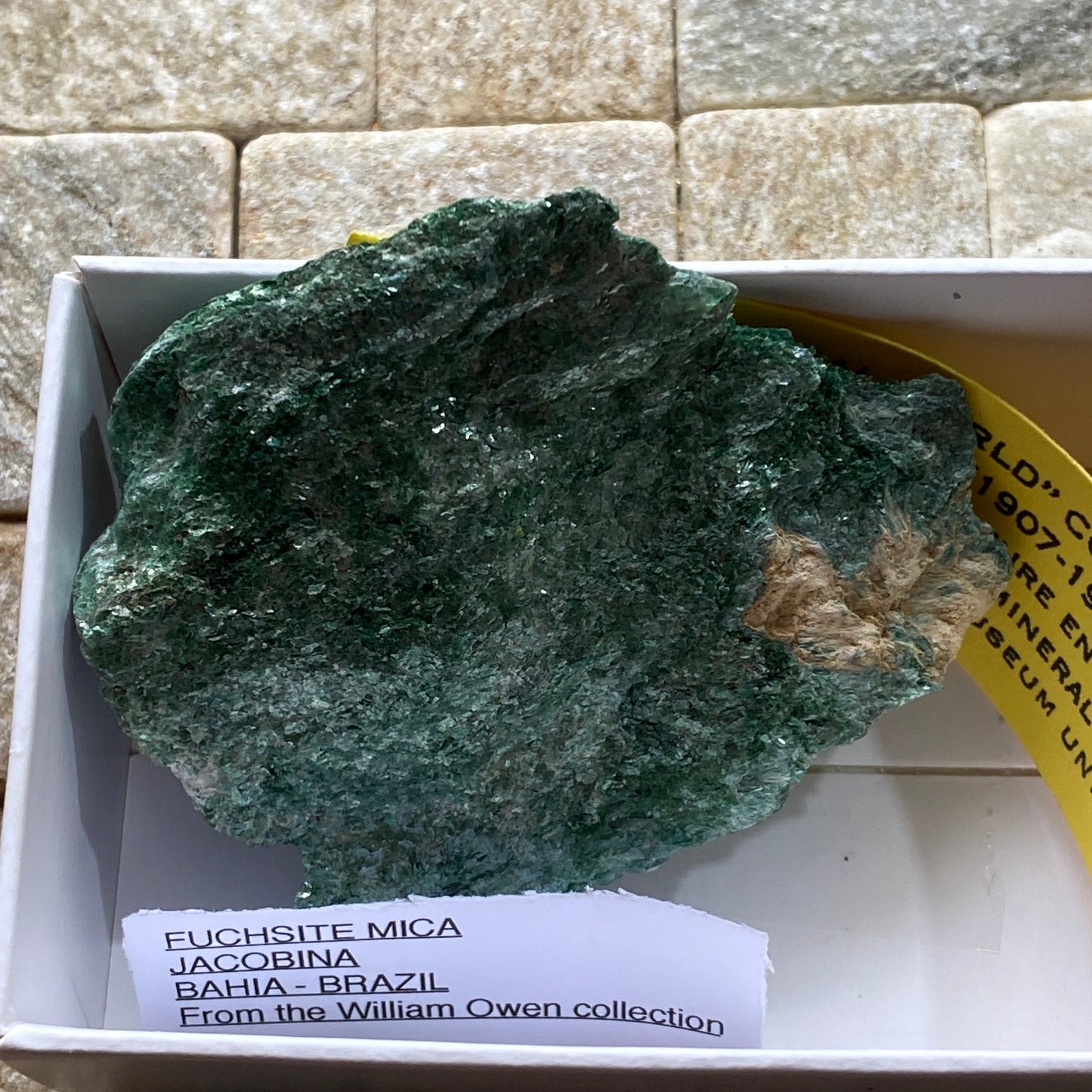 FUCHSITE MICA - JACOBINA, BAHIA, BRAZIL : 55g. MF6257