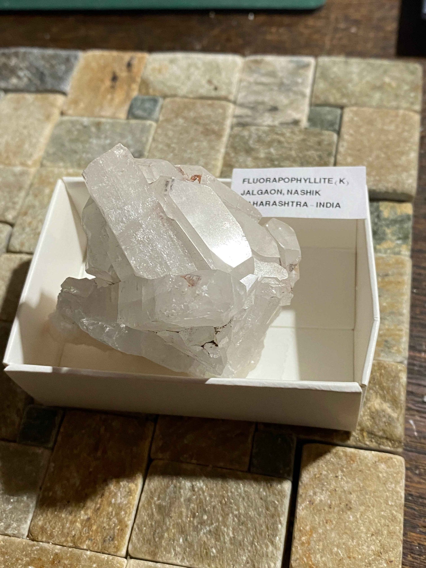 FLUORAPOPHYLLITE (K) : JALGAON, NASHIK, MAHARASHTRA, INDIA. 221g MF4960