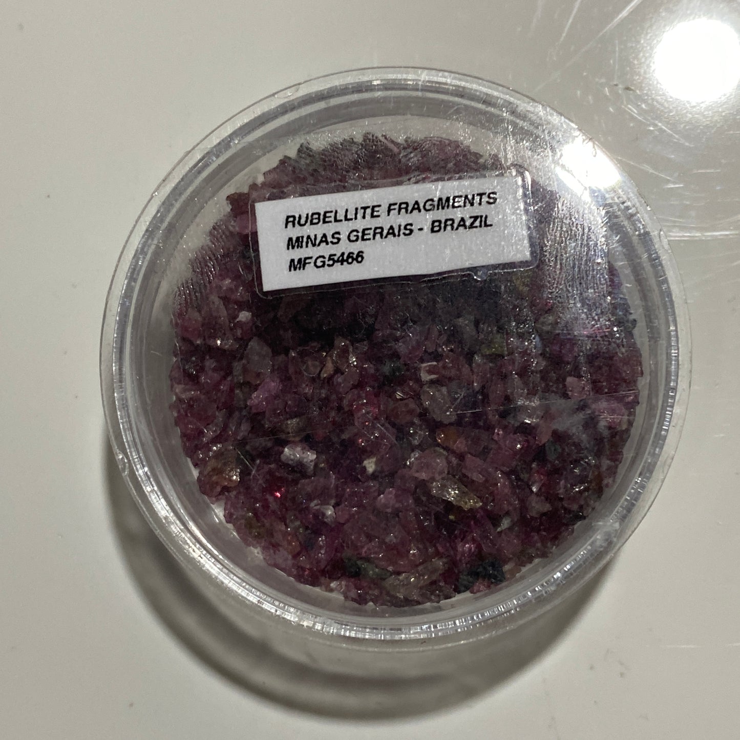 RUBELLITE TOURMALINE FRAGMENTS - JONAS MINE, MINAS GERAIS, BRAZIL 50Ct MFG5466