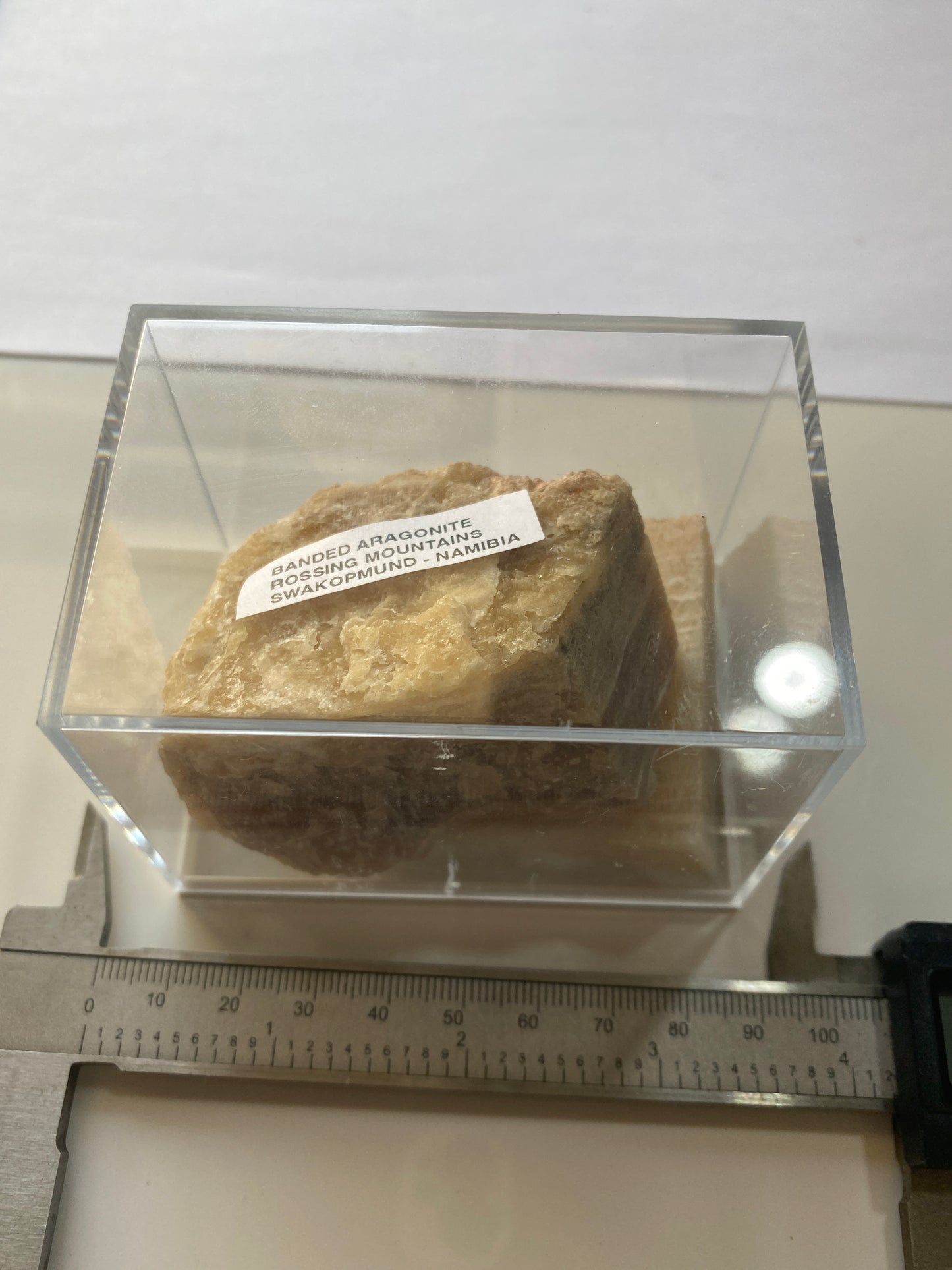 BANDED ARAGONITE x 2 : ROSSING MOUNTAIN, SWAKOPMUND, NAMIBIA. 203g MF4976