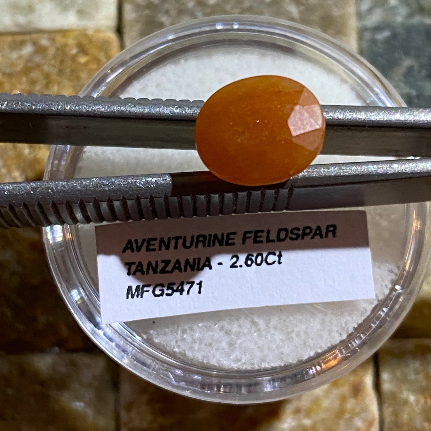 AVENTURINE FELDSPAR GEMSTONE - ULUGURU MTS. TANZANIA. 2.60Ct MFG5471