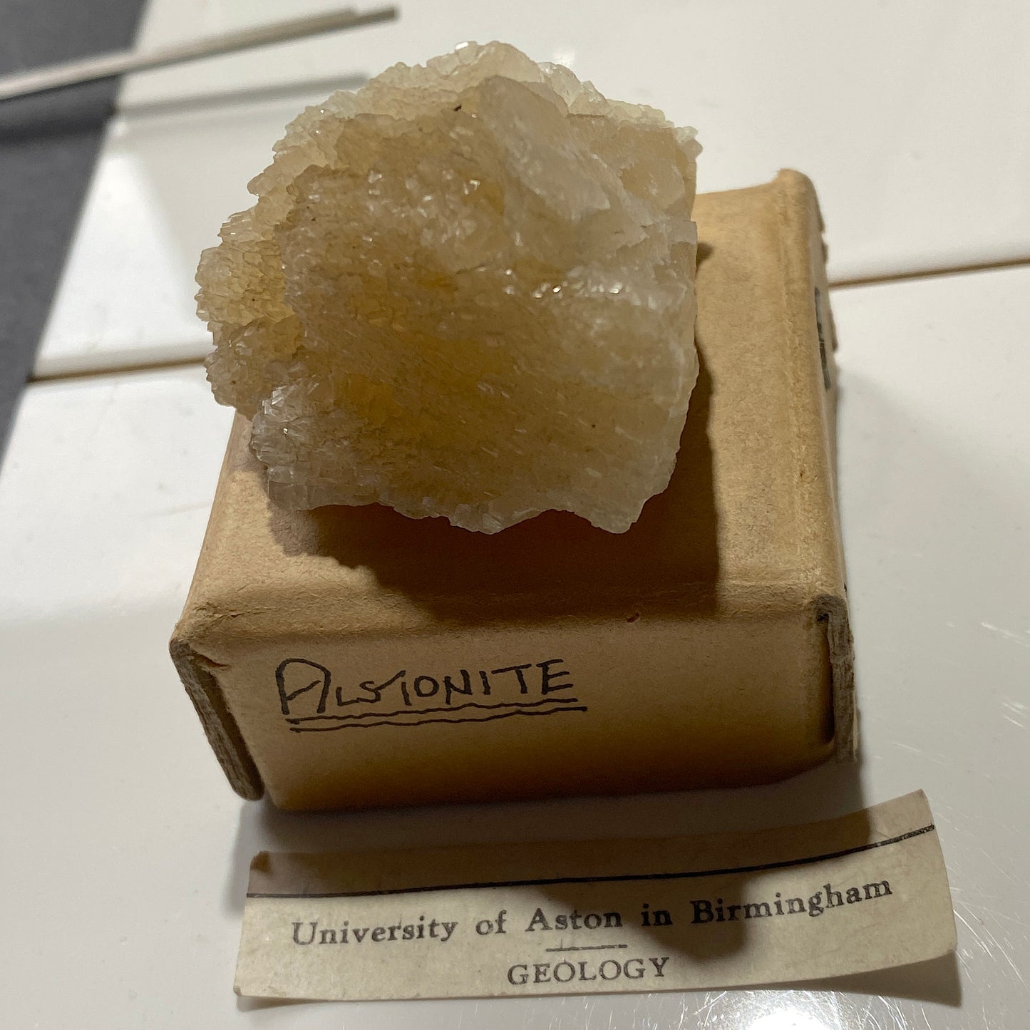 ALSTONITE - MINERVA NO 1 MINE, HARDIN COUNTY, ILLINOIS, U.S.A. 107g. MF4367