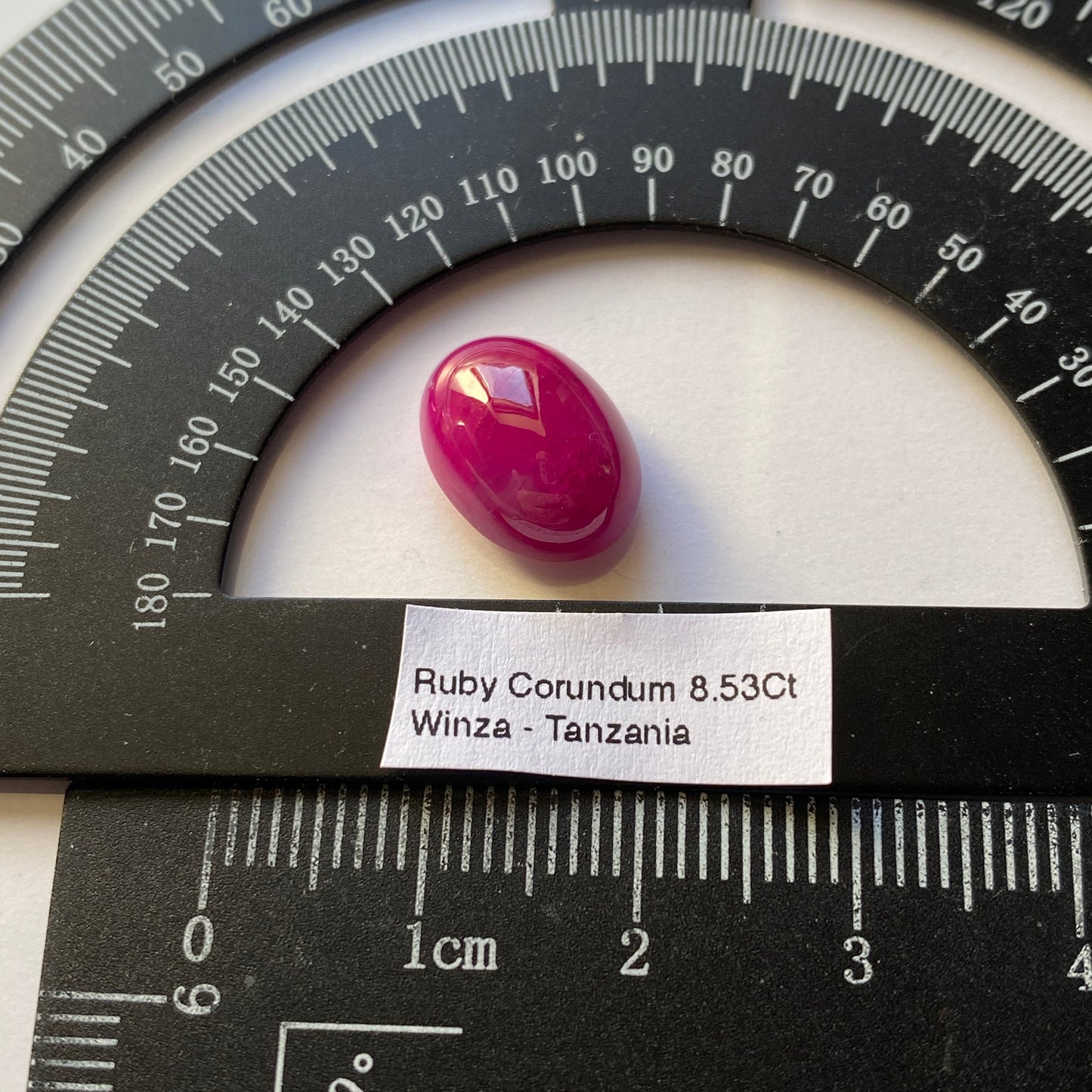 RUBY CORUNDUM NATURAL GEMSTONE - WINZA, TANZANIA. 8.53Ct MFG1620