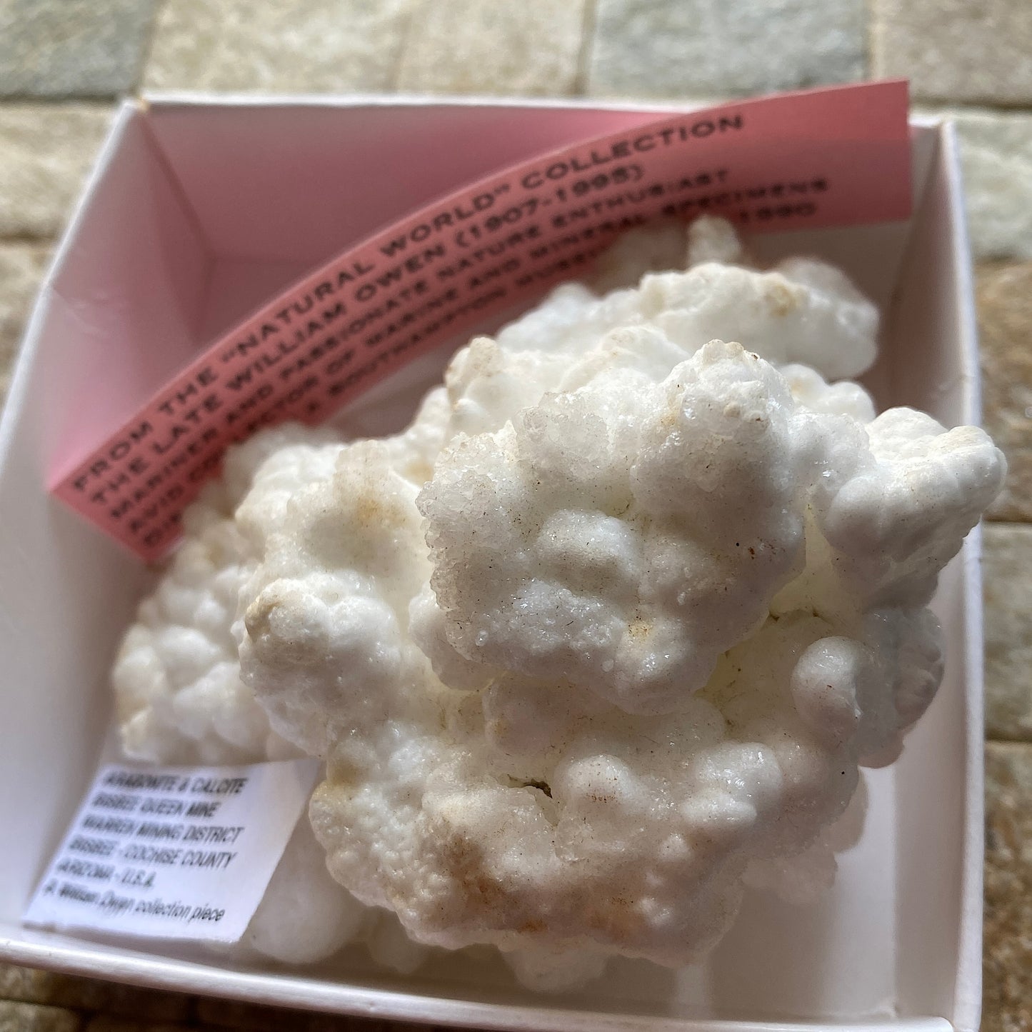 ARAGONITE & CALCITE - BISBEE QUEEN MINE, BISBEE, ARIZONA, U.S.A. 152g MF4373