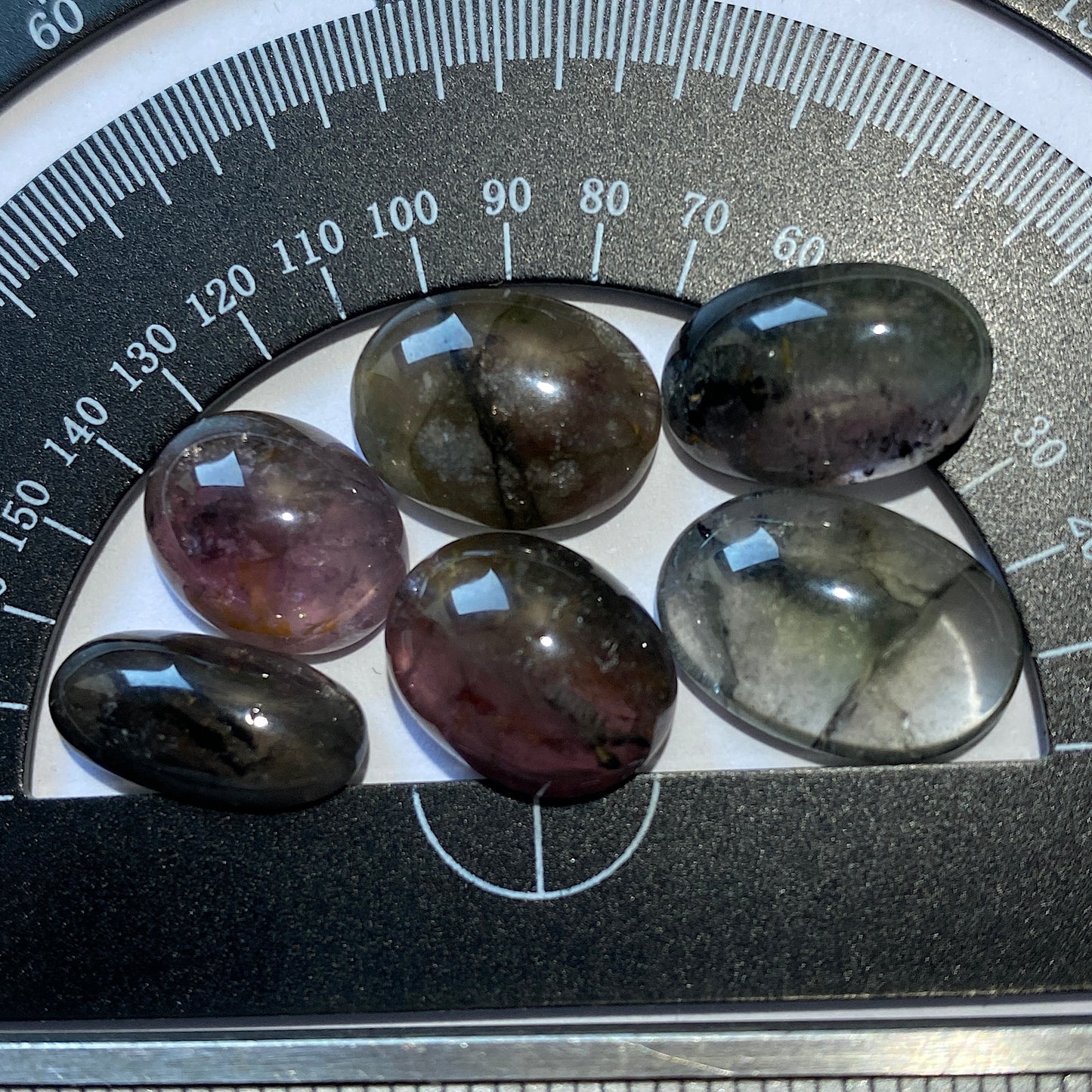 TOURMALINE NATURAL MINED GEMSTONES X 6 - MINAS GERAIS, BRAZIL 30Ct MFG5055