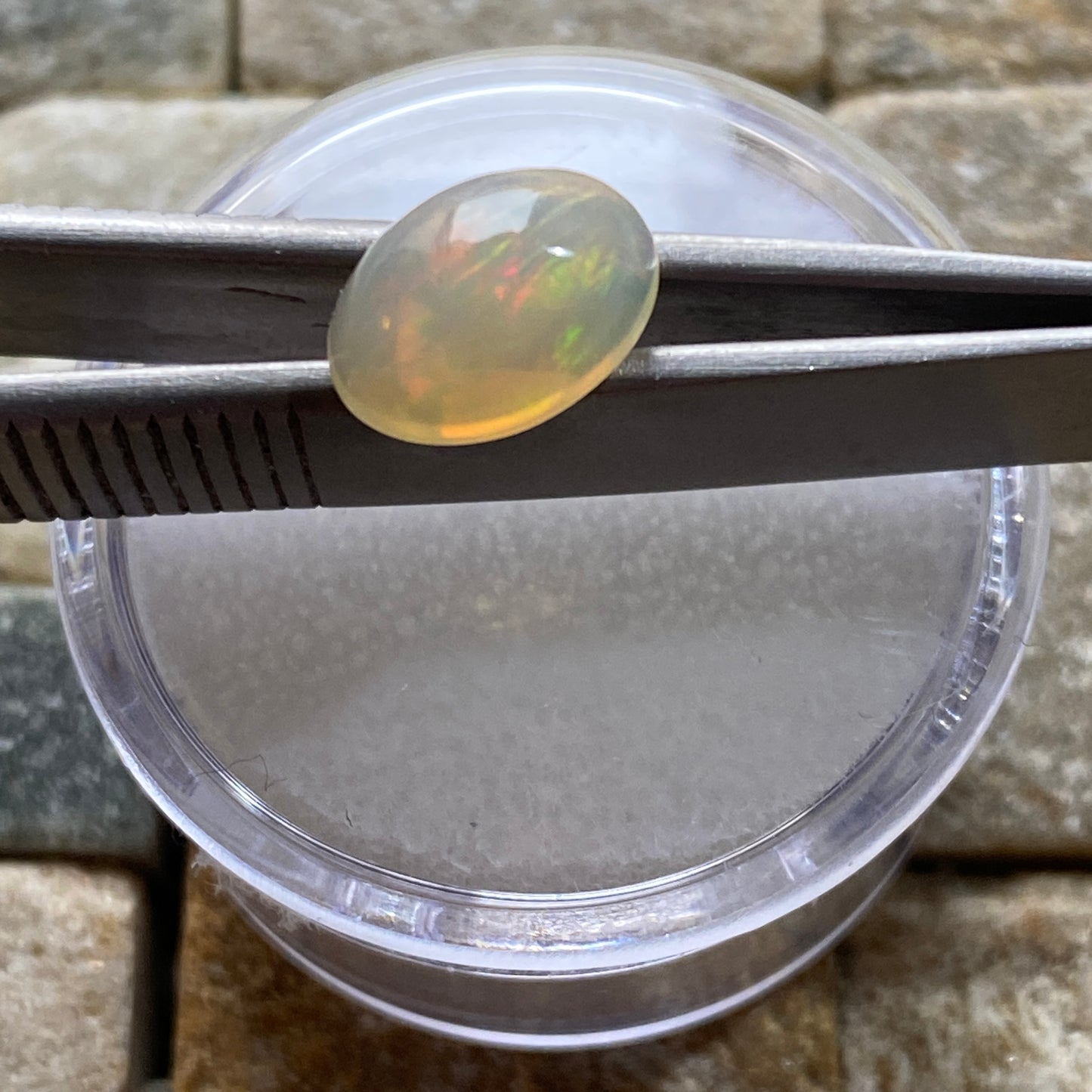 WHITE OPAL NATURAL GEMSTONE - WEGELTENA, AMHARA, ETHIOPIA 1.38Ct MFG1541