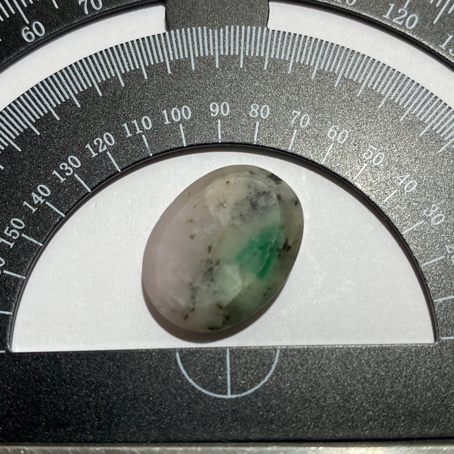 EMERALD BERYL IN QUARTZ GEMSTONE - NOVA ERA, BRAZIL 11.55Ct. MFG5060