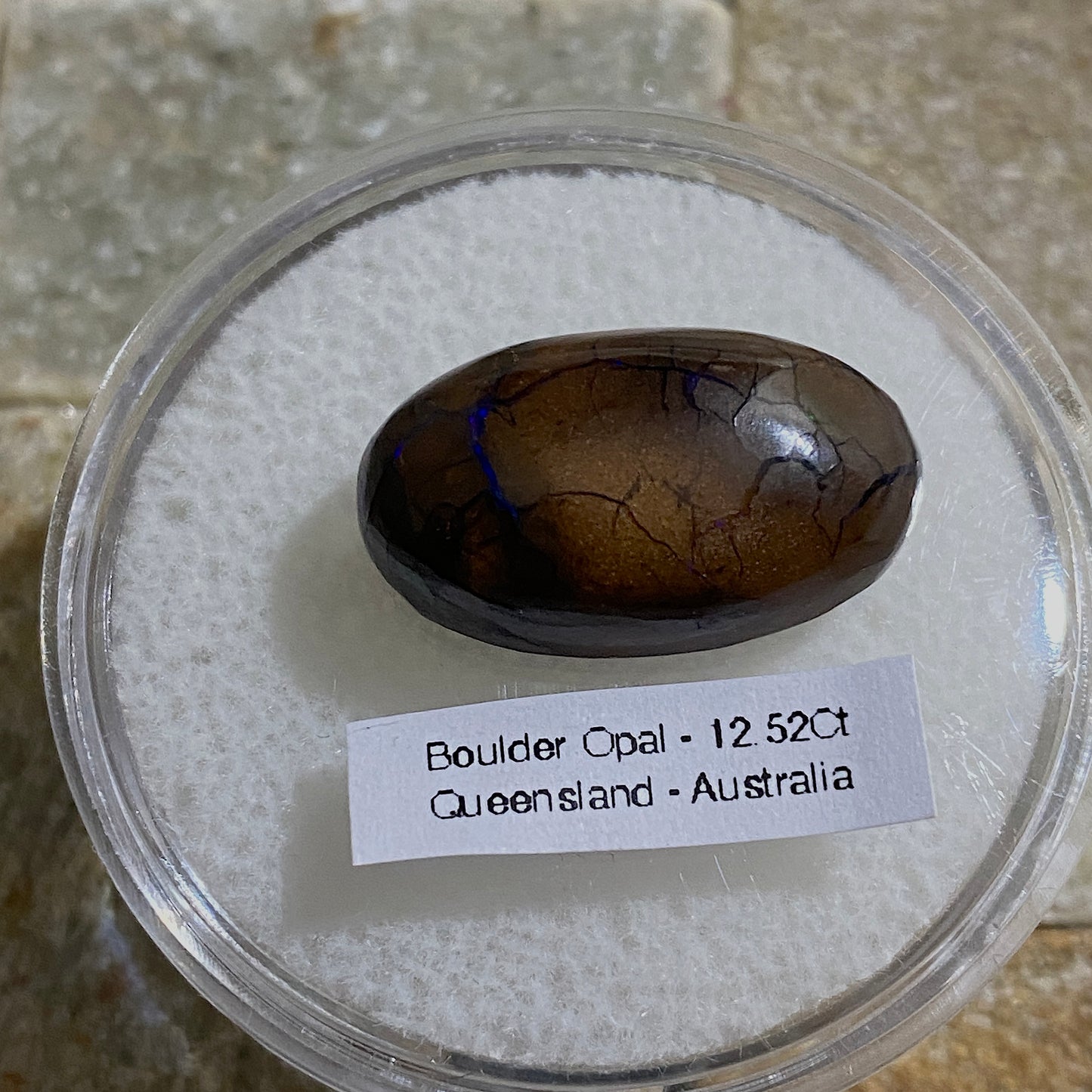 BOULDER OPAL NATURAL GEMSTONE - YAWOH OPAL FIELDS, AUSTRALIA 15.52Ct MFG1896