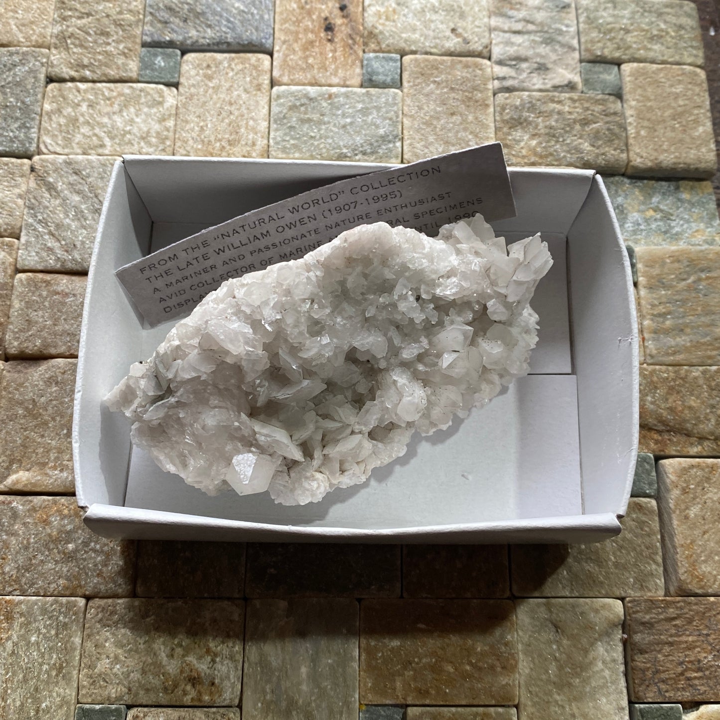CALCITE WITH QUARTZ - GREYSTONES QUARRY, LAUNCESTON, CORNWALL, ENGLAND 190g MF1344