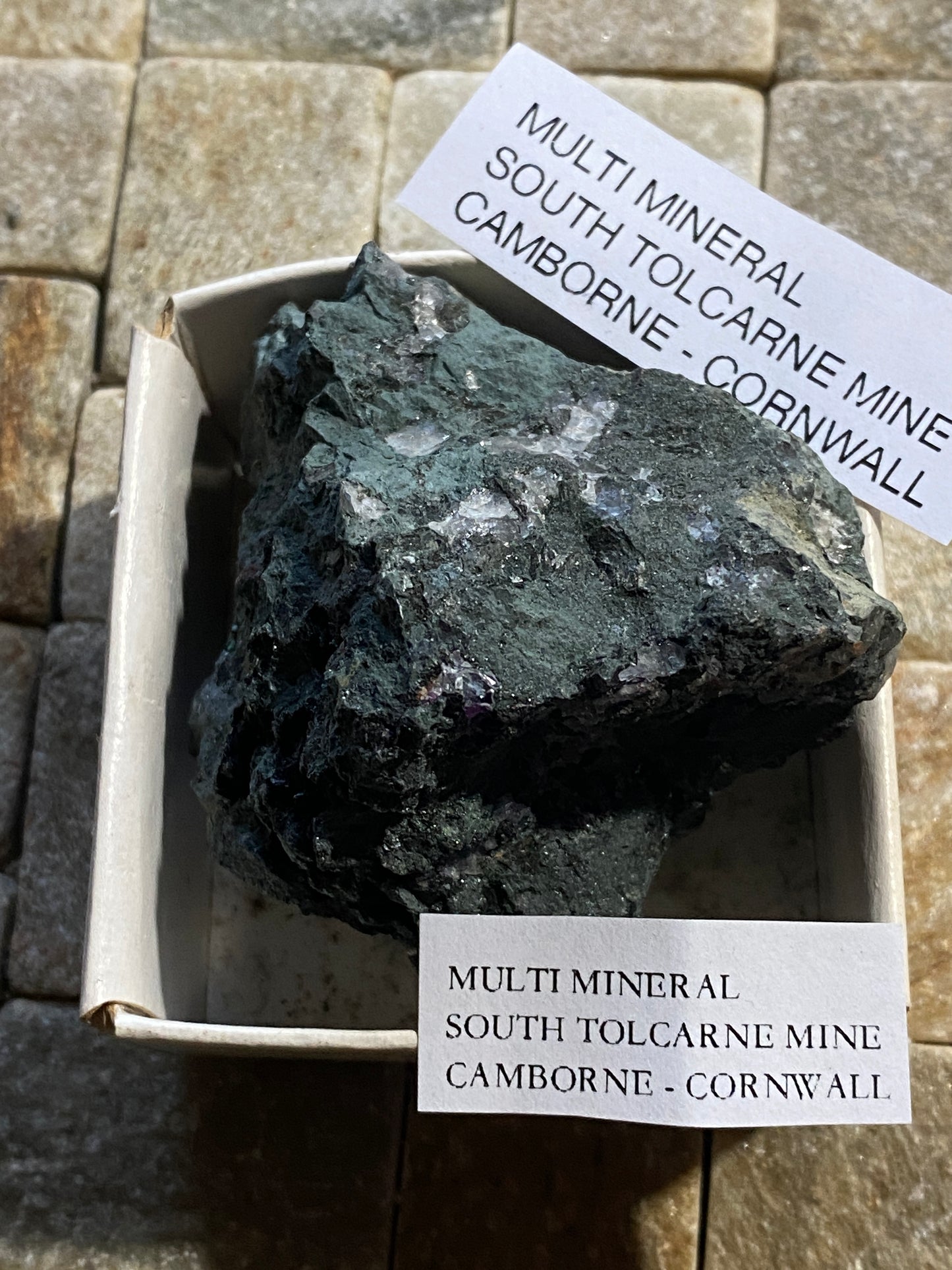 MULTI-MINERAL SPECIMEN : SOUTH TOLCARNE MINE, CAMBORNE, CORNWALL 112g MF5032