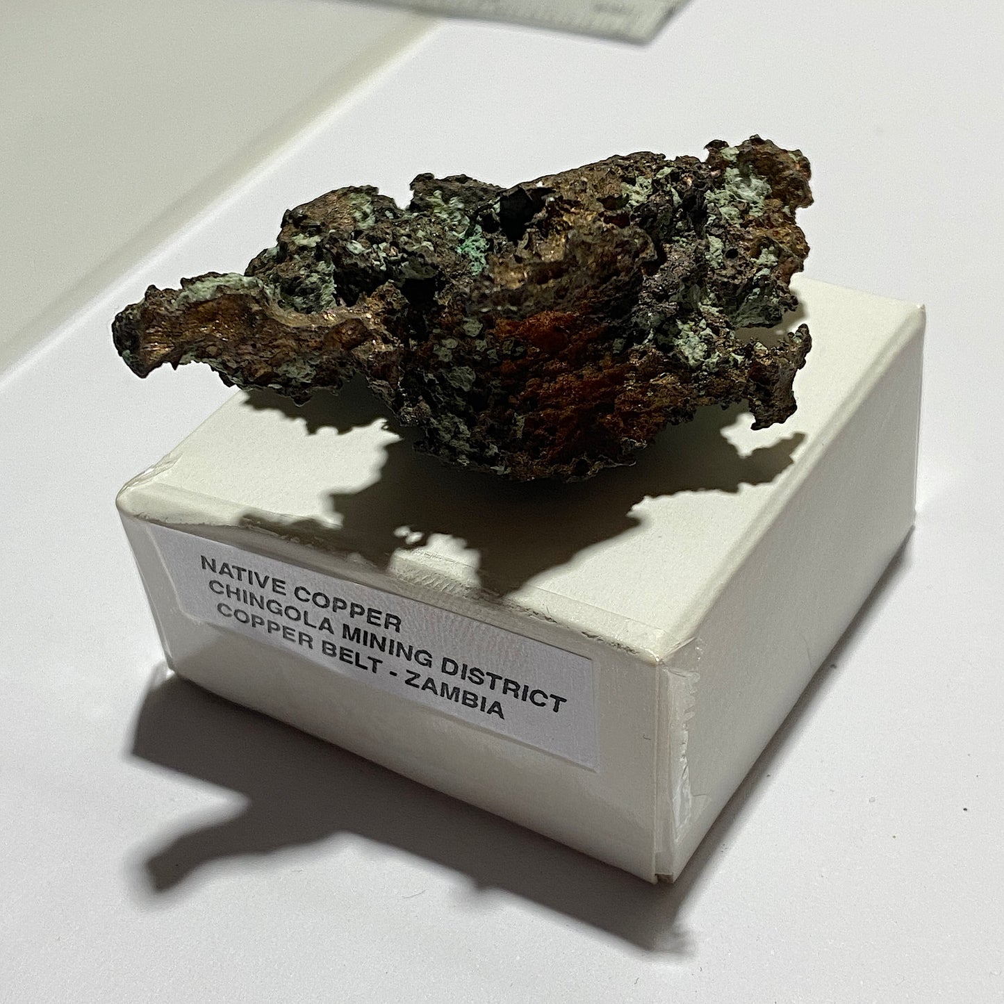 MINERAL SPECIMEN NATIVE COPPER RARE FROM N'CHANGA MINE, ZAMBIA 89g MF1411