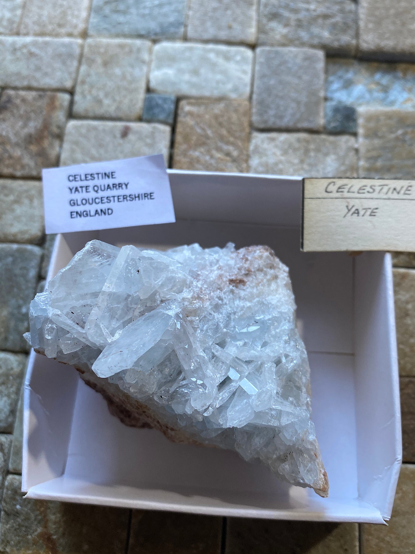 CELESTINE : YATE QUARRY, GLOUCESTERSHIRE, ENGLAND. 242g MF5045