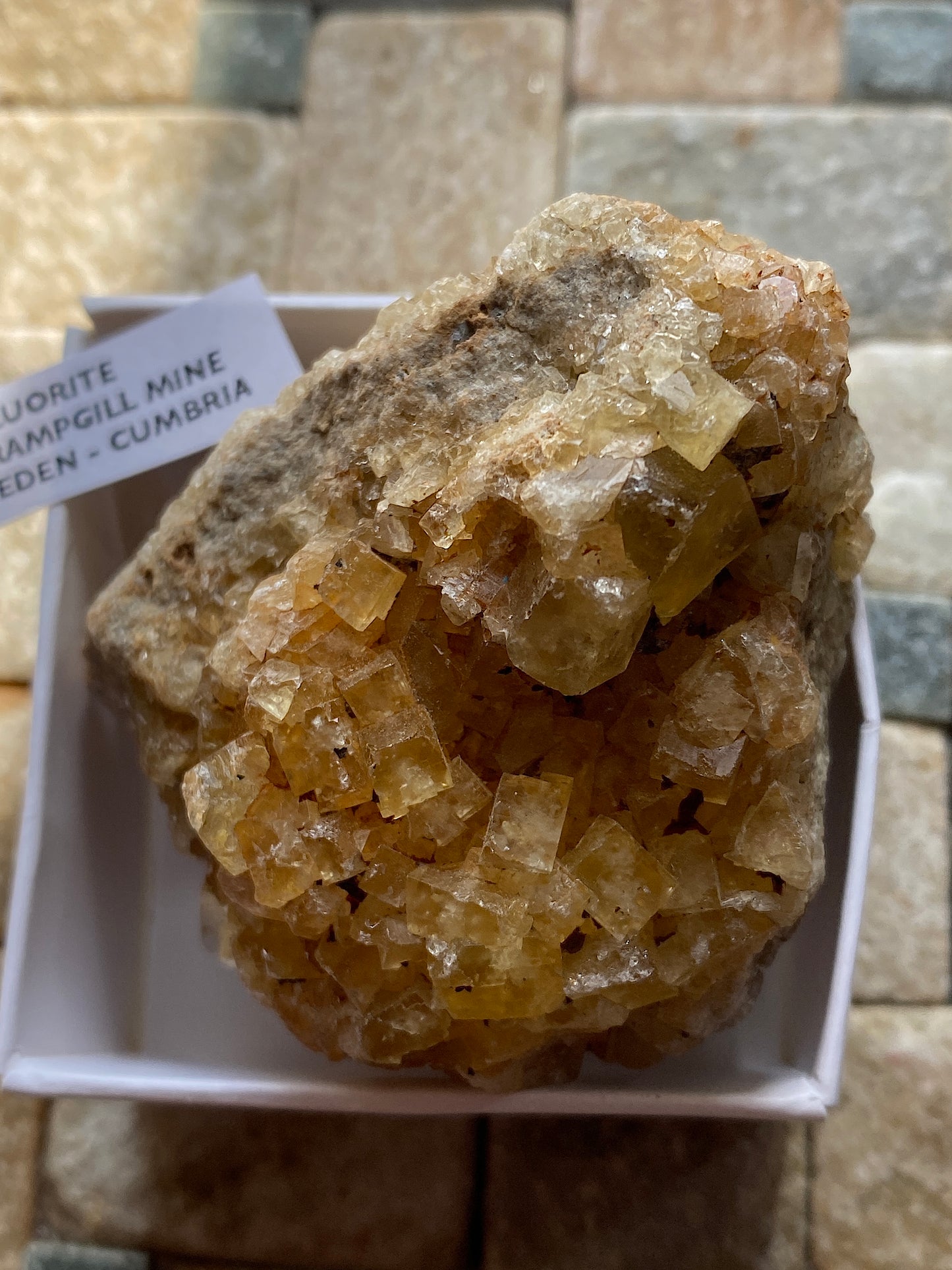FLUORITE : RAMPGILL MINE, NENTHEAD, EDEN, CUMBRIA, ENGLAND. 134g MF5062