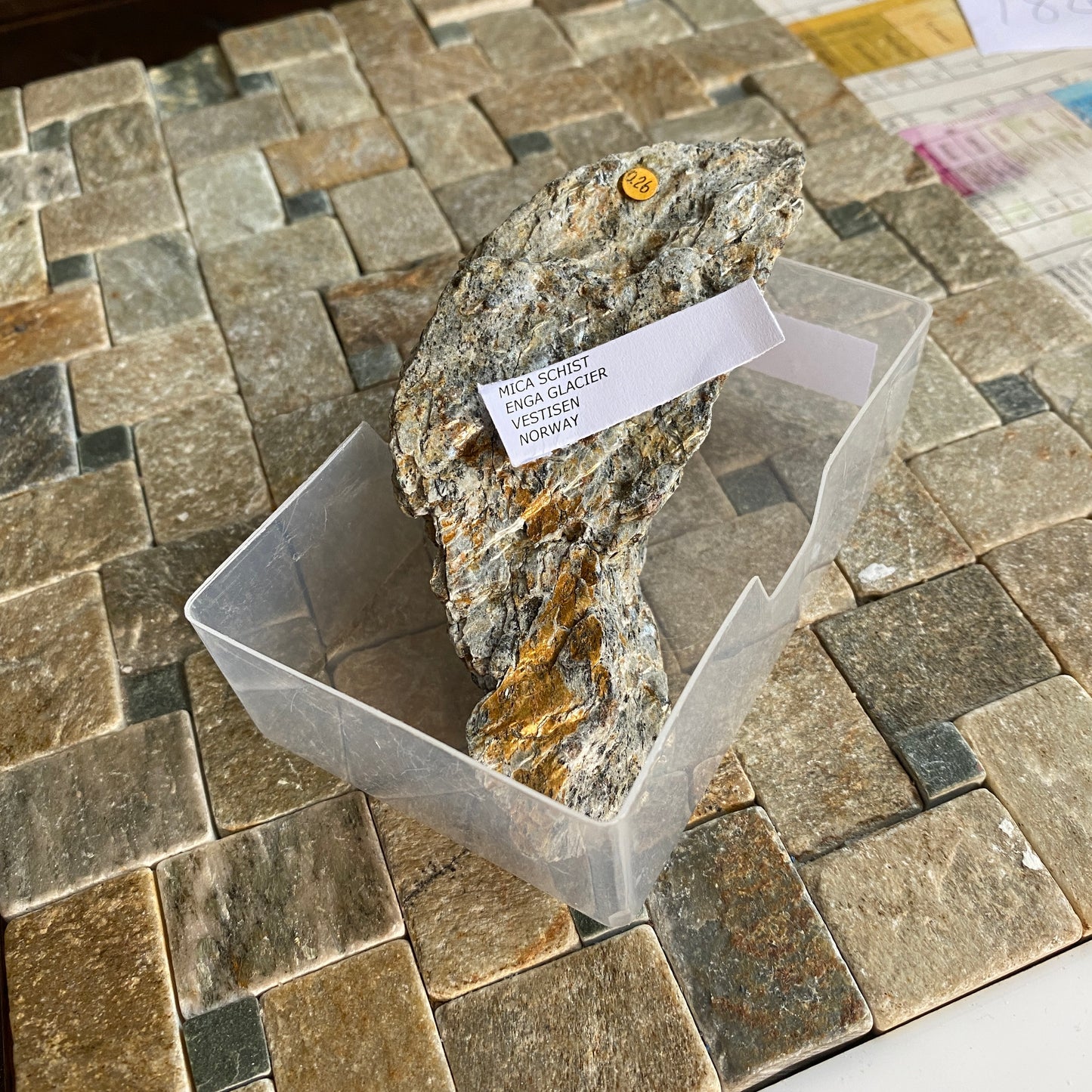 MICA SCHIST, ENGA GLACIER, VESTISEN, NORWAY. 135g MF1841