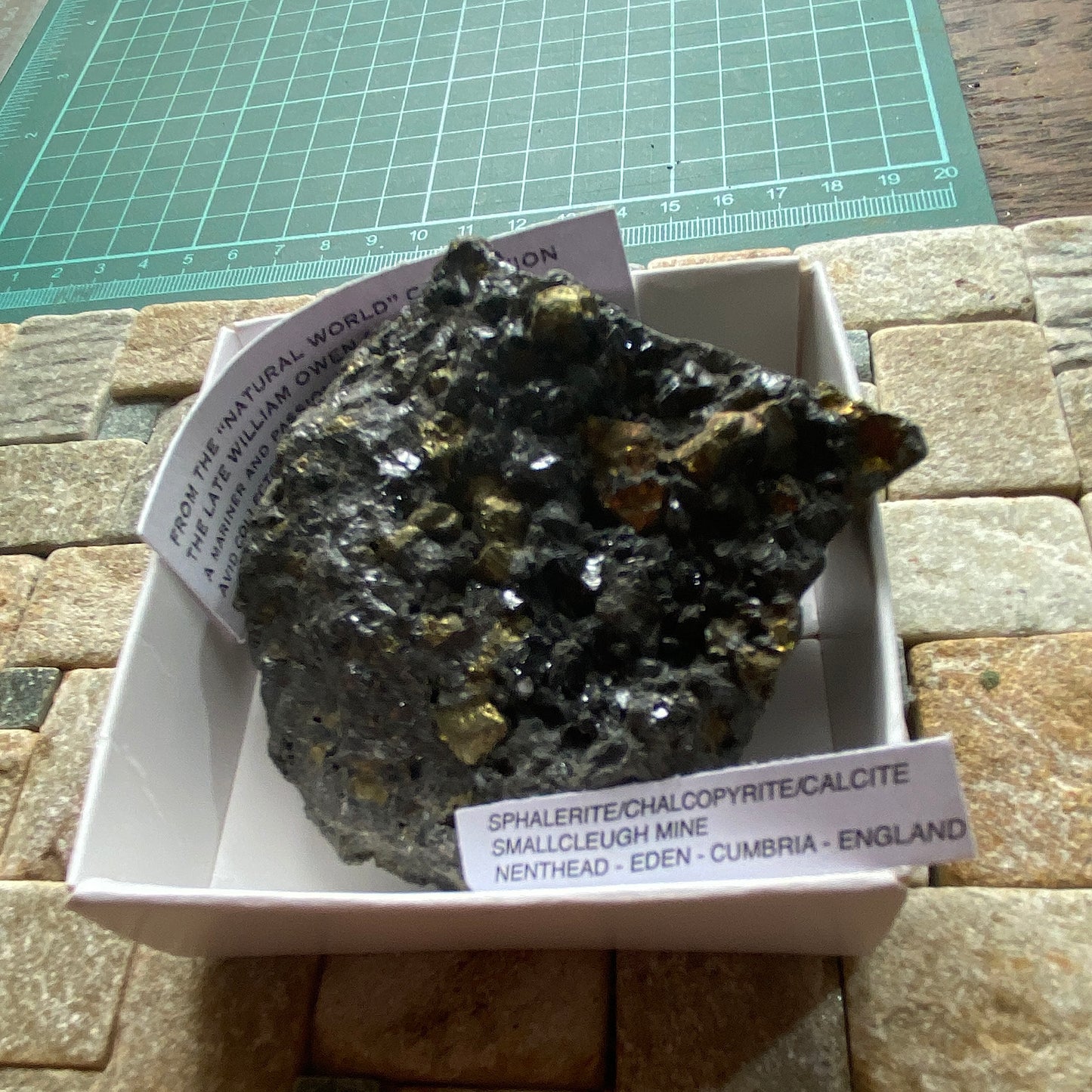 SPHALERITE/CHALCOPYRITE/CALCITE - SMA;;CLEUGH MINE, CUMBRIA. 277g MF6320