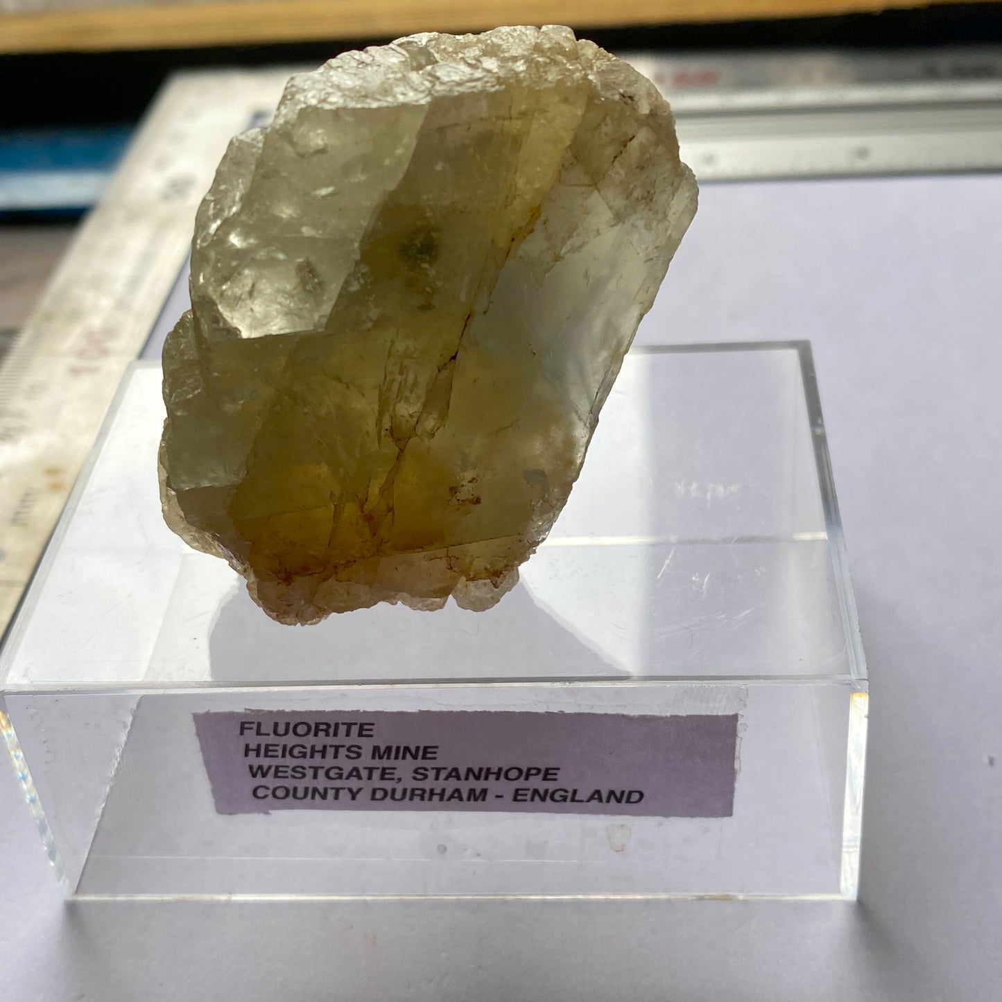 FLUORITE - HEIGHTS MINE, WETGATE, STANHOPE, CO DURHAM, ENGLAND. 83g MF6438