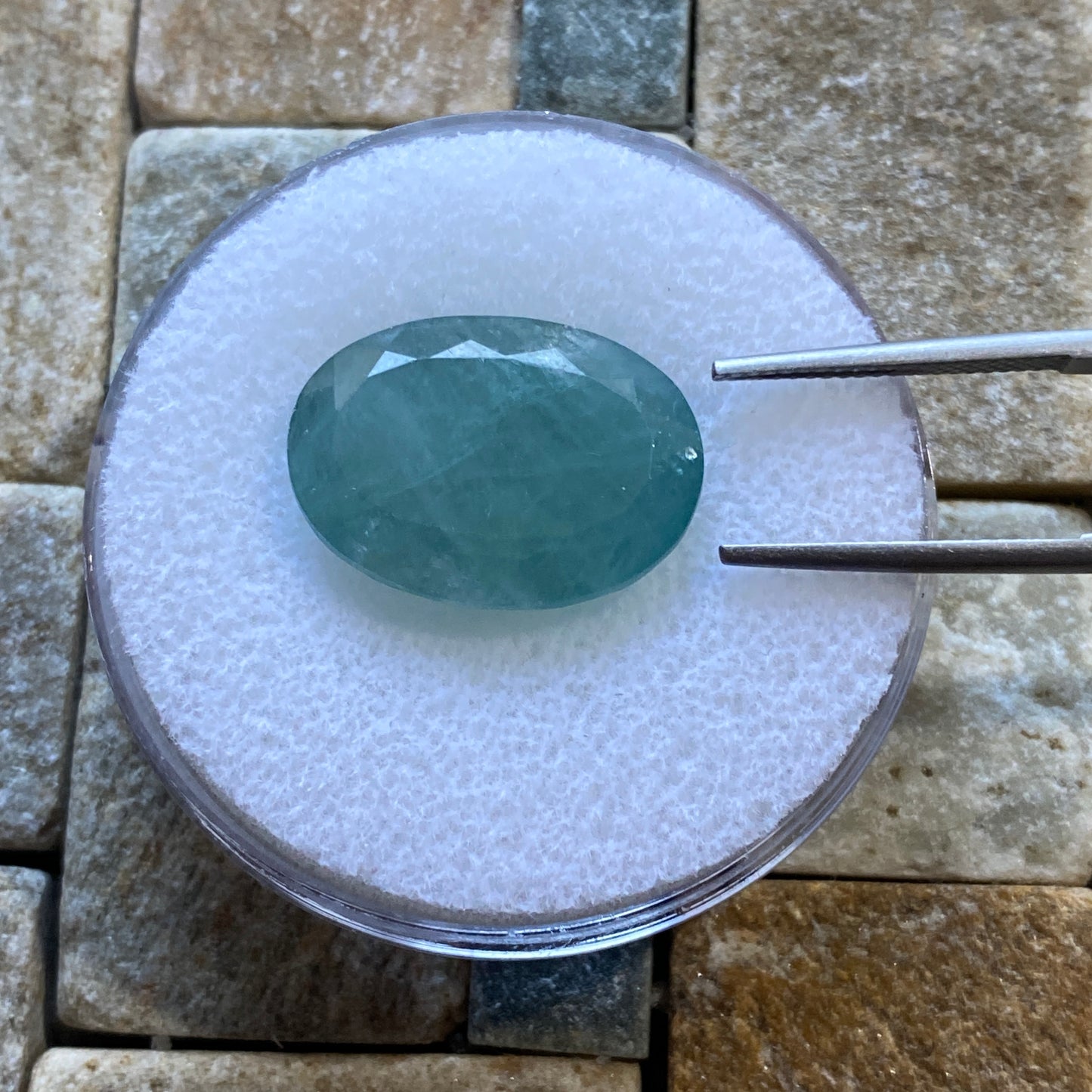 GRANDIDIERITE RARE LARGE GEMSTONE - BEHARA, MADAGASCAR. 21.32Ct MFG5050