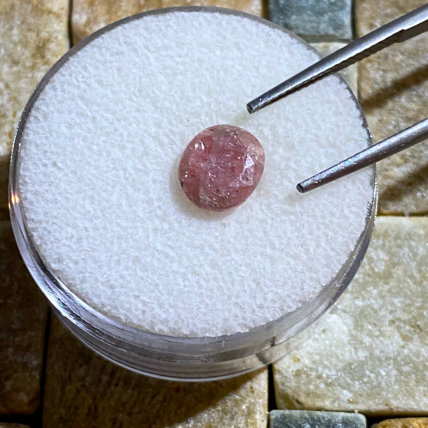 "STRAWBERRY QUARTZ" NATURAL GEMSTONE - CURVELO, MINAS GERAIS, BRAZIL 3.60Ct MFG2215