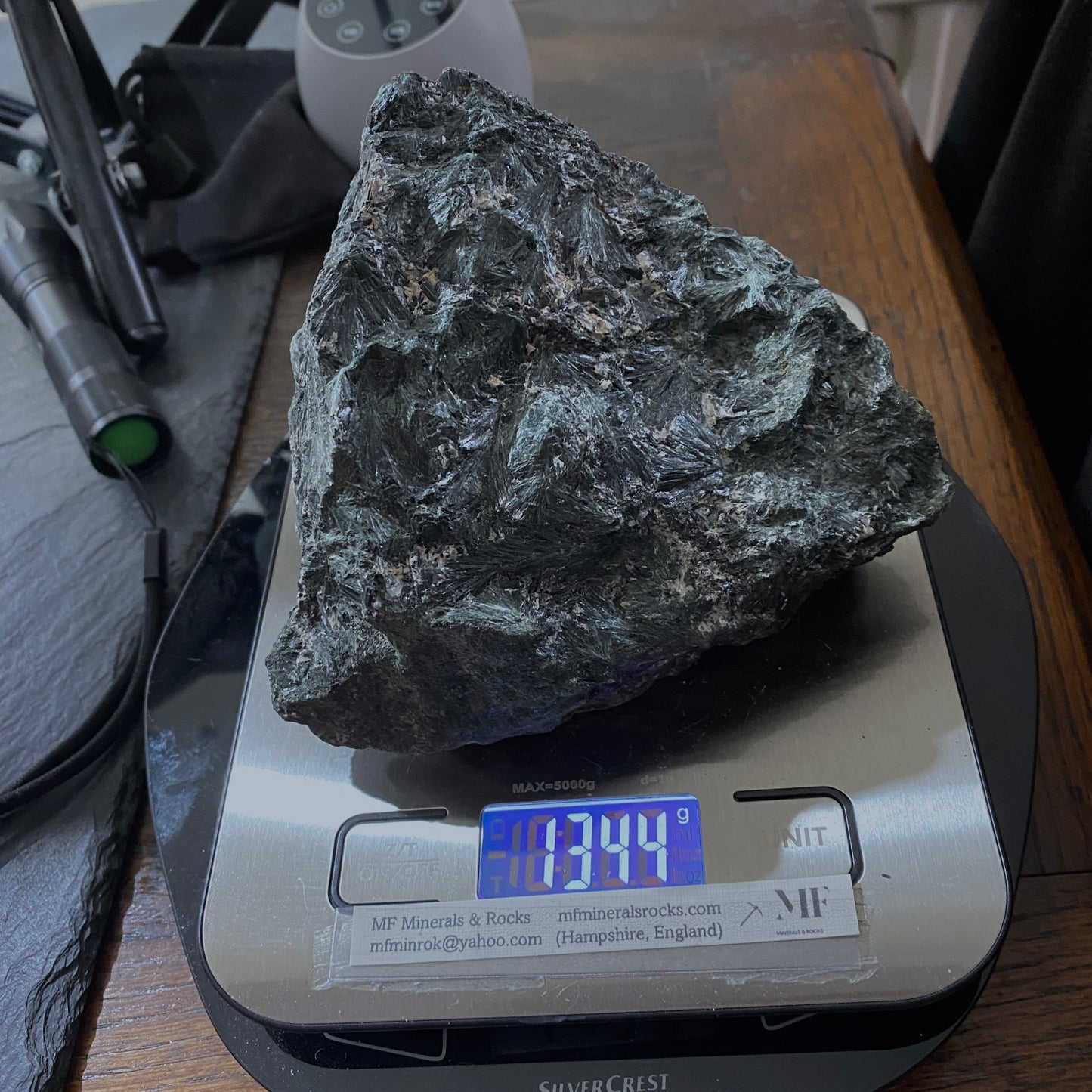 ACTINOLITE - SELASVANN, VEGARSHEI, AGDER, NORWAY SUBSTANTIAL 1343g. MF4153