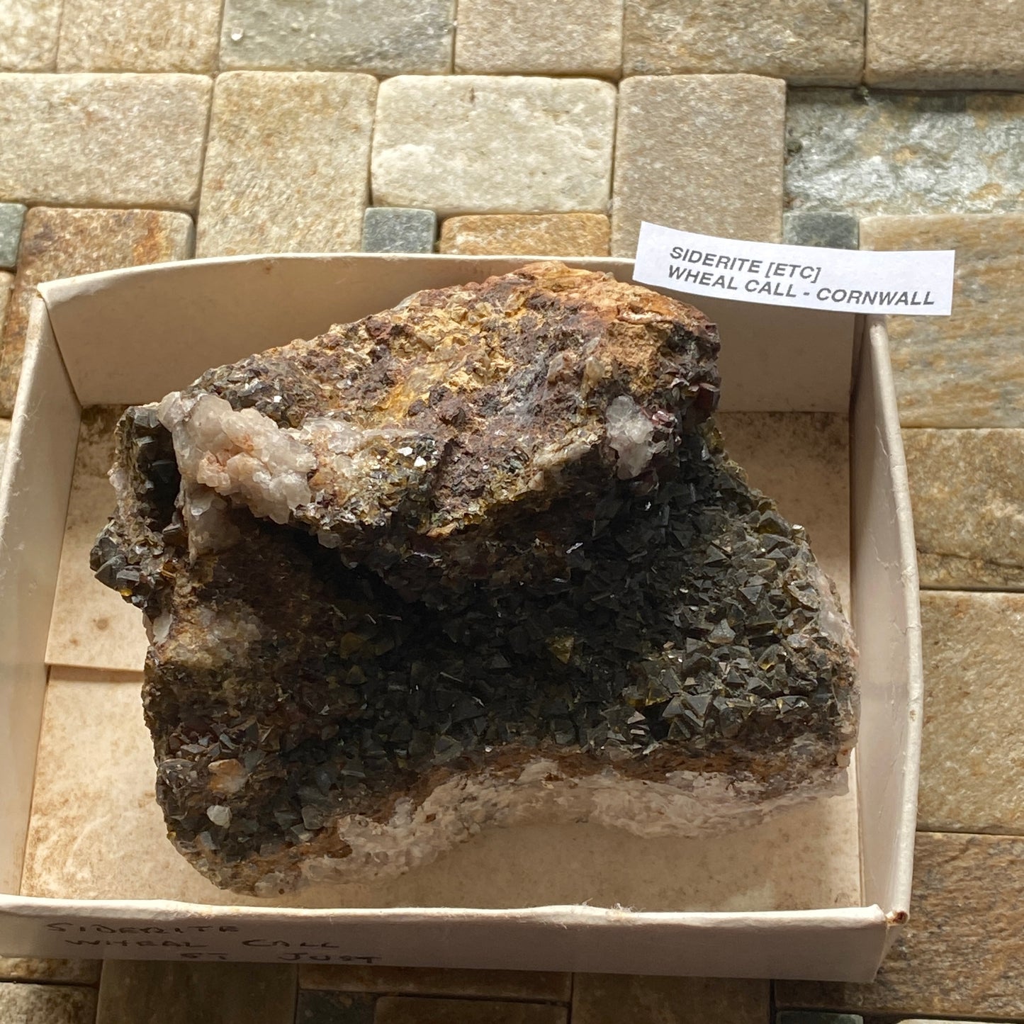 SIDERITE : WHEAL CALL, BOSWEDDEN MINE, ST JUST, CORNWALL. 348g. MF5095