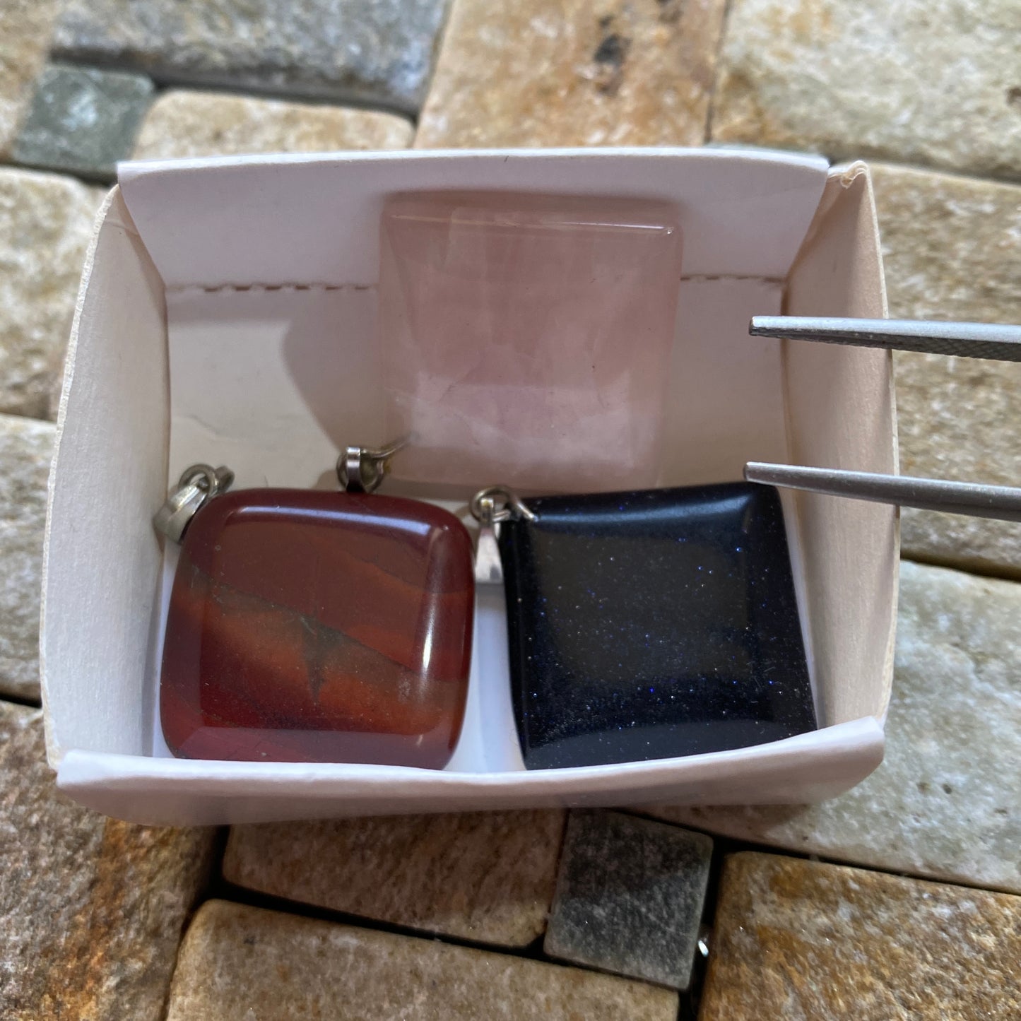 QUARTZ GEMSTONES x 3 - NATURAL MINED FROM BRAZIL TOTAL 72.55Ct MFG5118