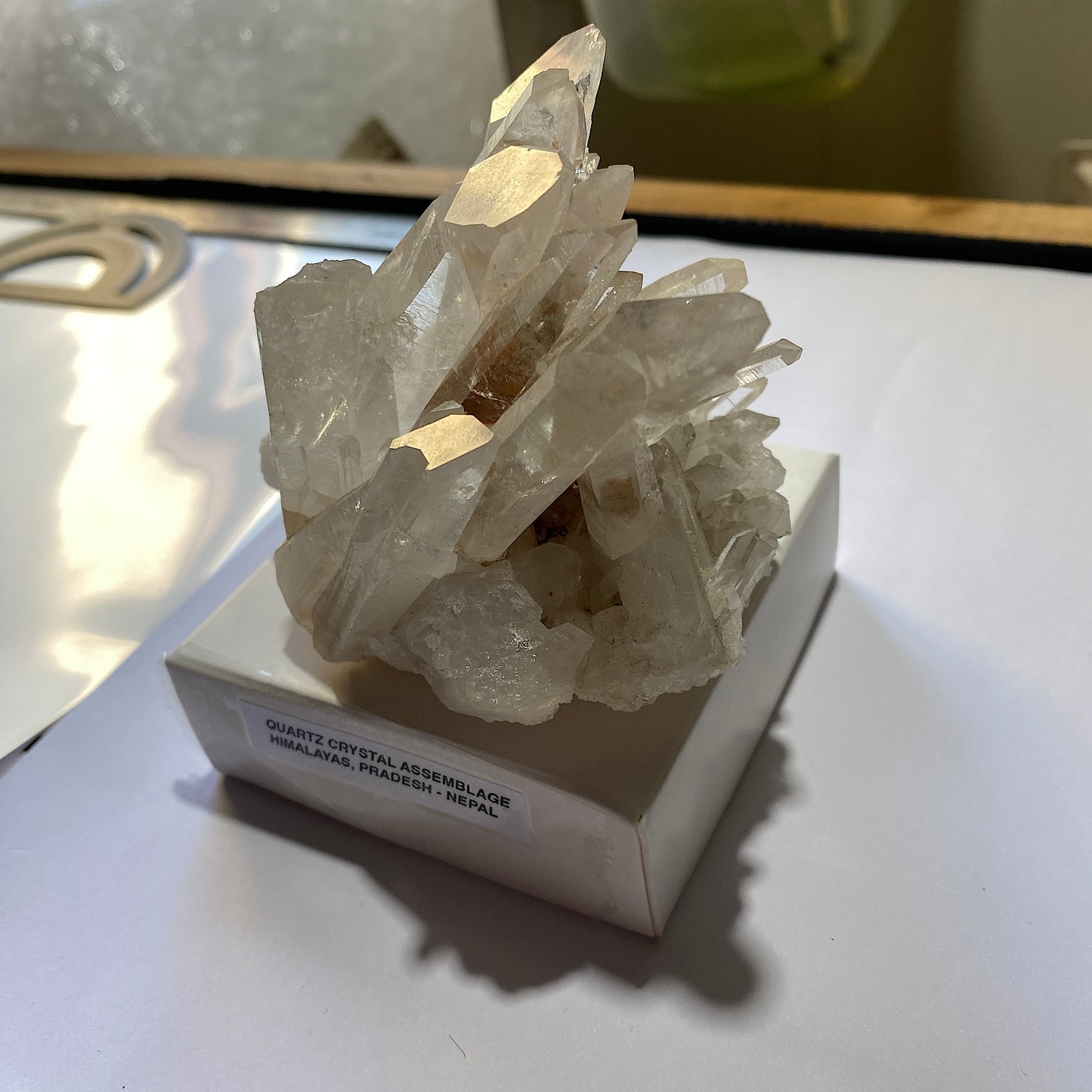 QUARTZ CRYSTAL ASSEMEBLAGE - GANESH HIMAL, PRADESH, HIMALAYAS, NEPAL 302g MF4492