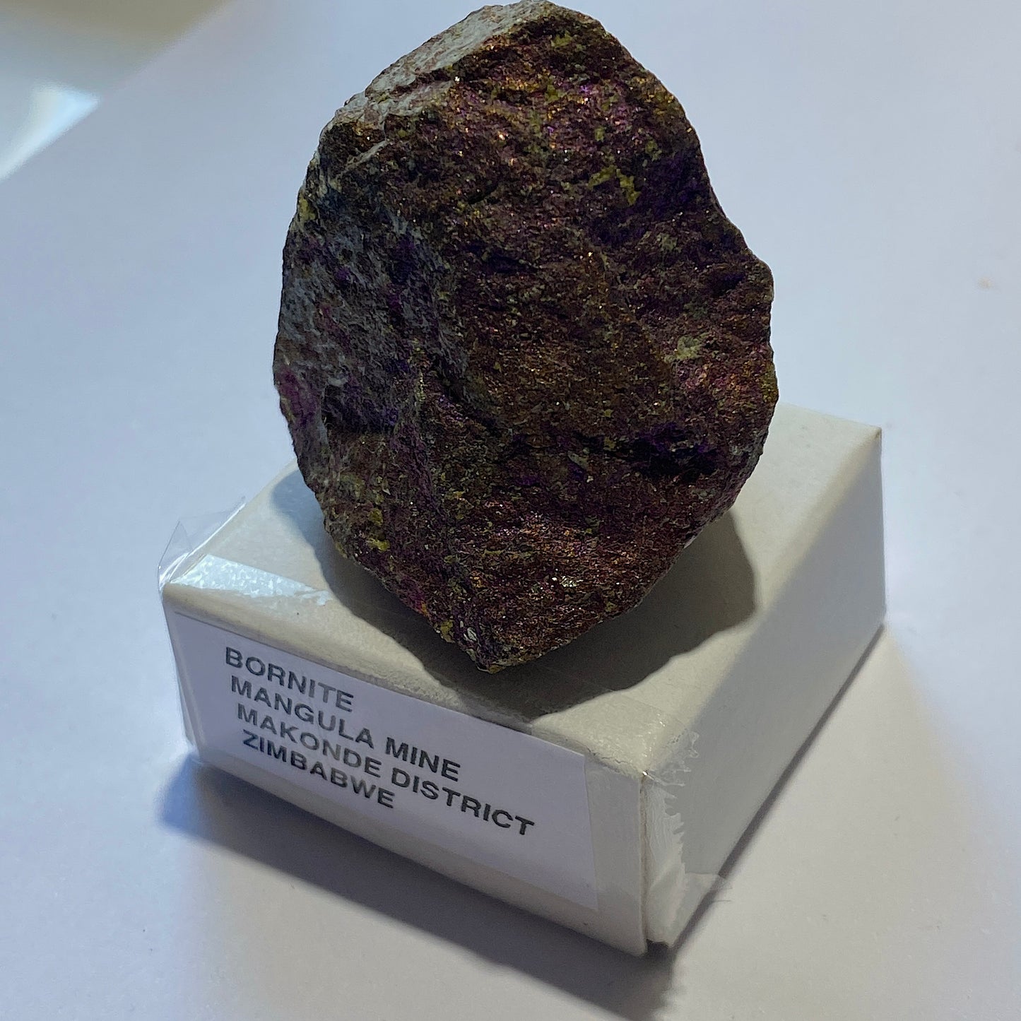 BORNITE COPPER ORE - MANGULA MINE, ZIMBABWE, AFRICA 68g MF4491