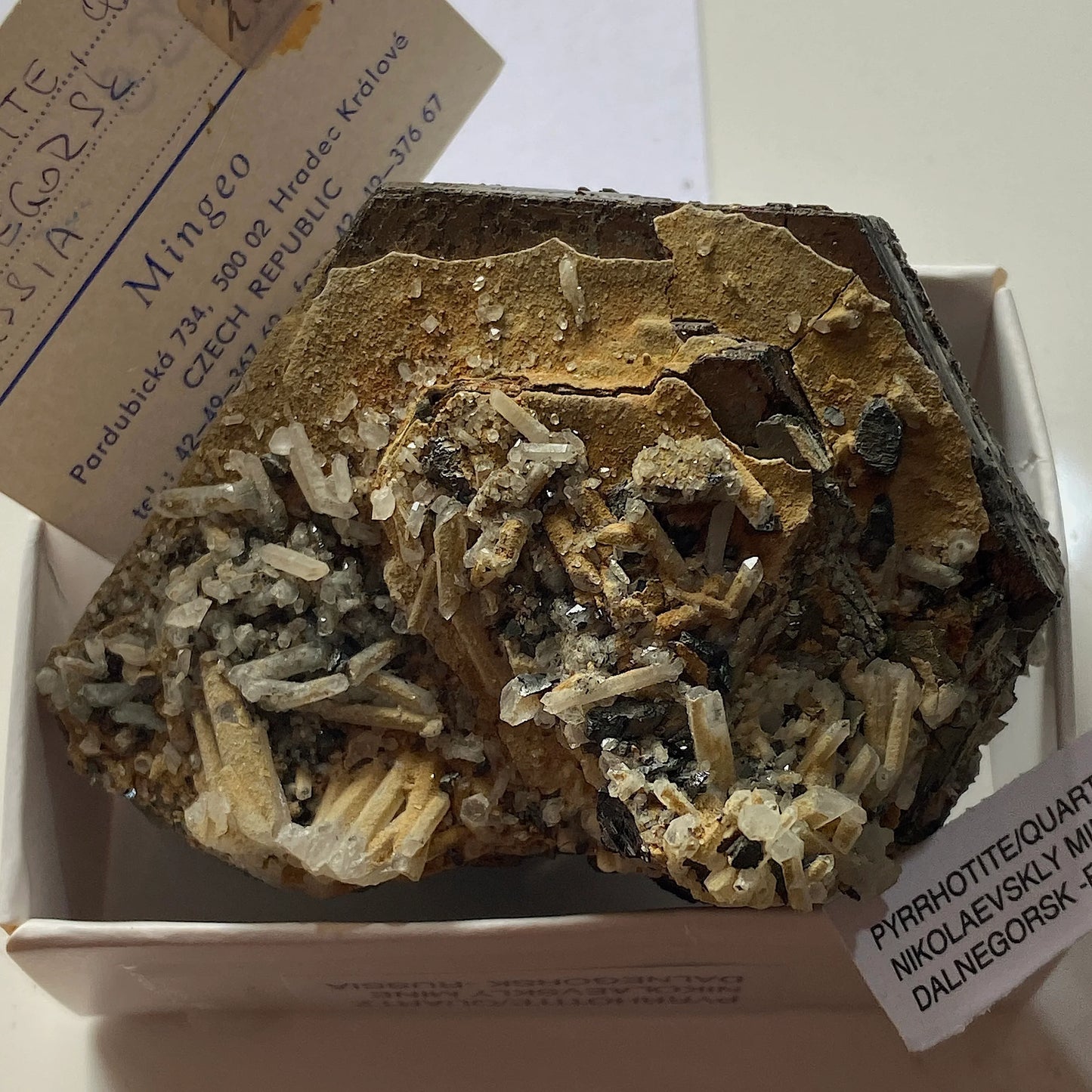 PYRRHOTITE RARE SPÉCIMEN DE DALNEGORSK, RUSSIE 312g MF6783