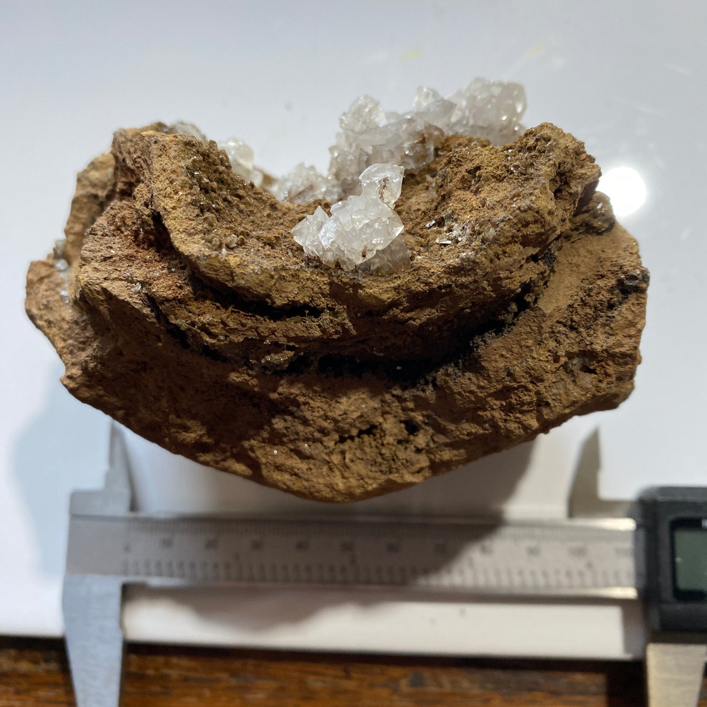 CLEAR CALCITE IN MATRIX : EGREMONT, CUMBRIA, ENGLAND. 527g MF4513