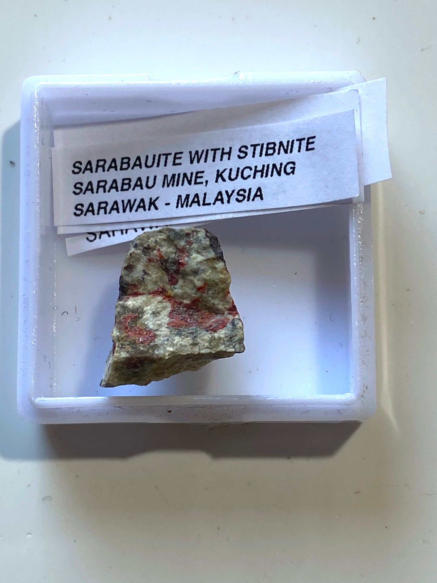 RARE SARABAUITE : SARABAU MINE, KUCHING, SARAWAK, MALAYSIA 4g MF5156