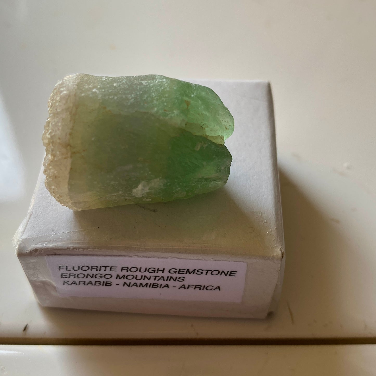 FLUORITE ROUGH GEMSTONE - ERONGO MOUNTAINS, NAMIBIA, AFRICA 17g MFG2268