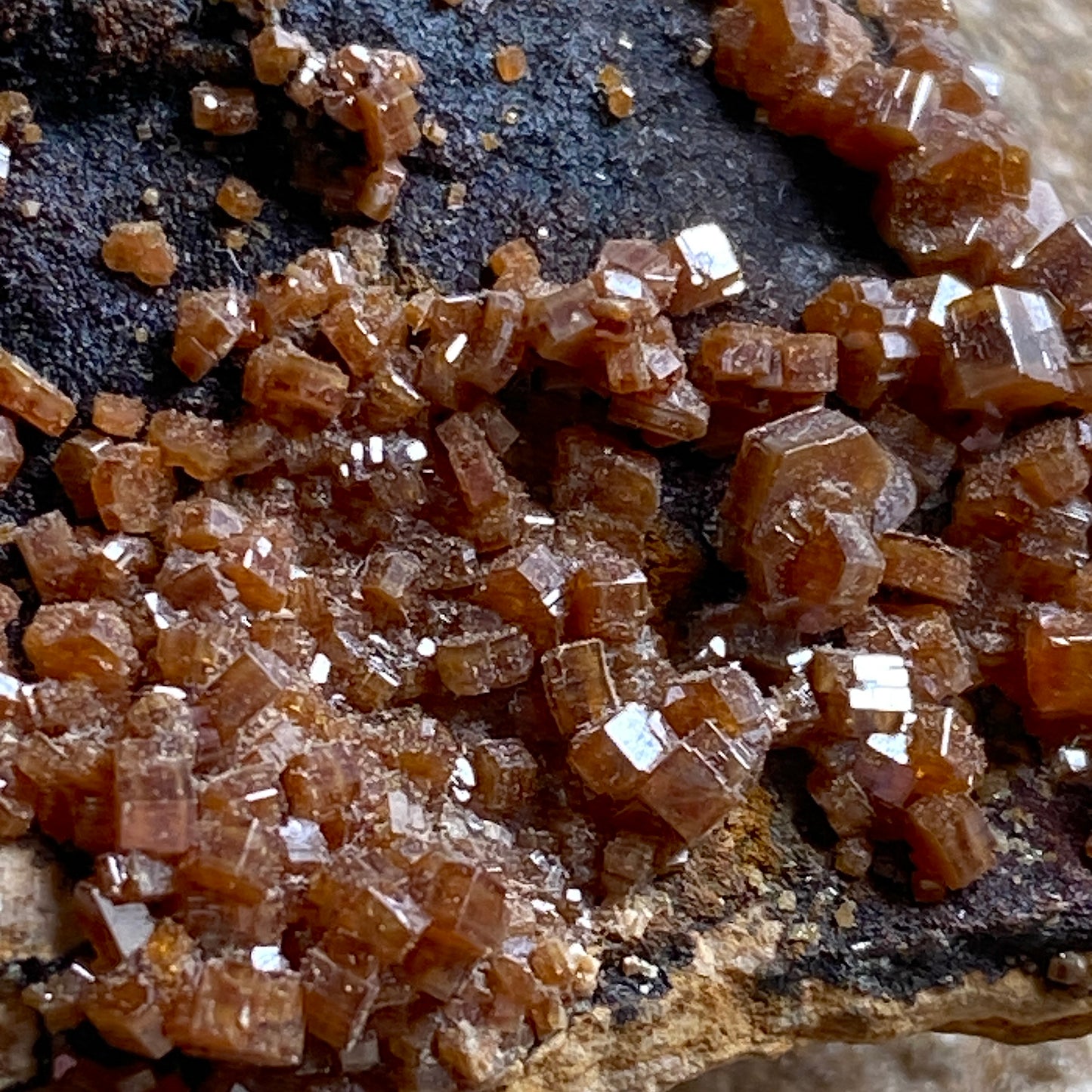 VANADINITE ON MATRIX - TAOUZ CAIDAT, MOROCCO, AFRICA 40g MF1954