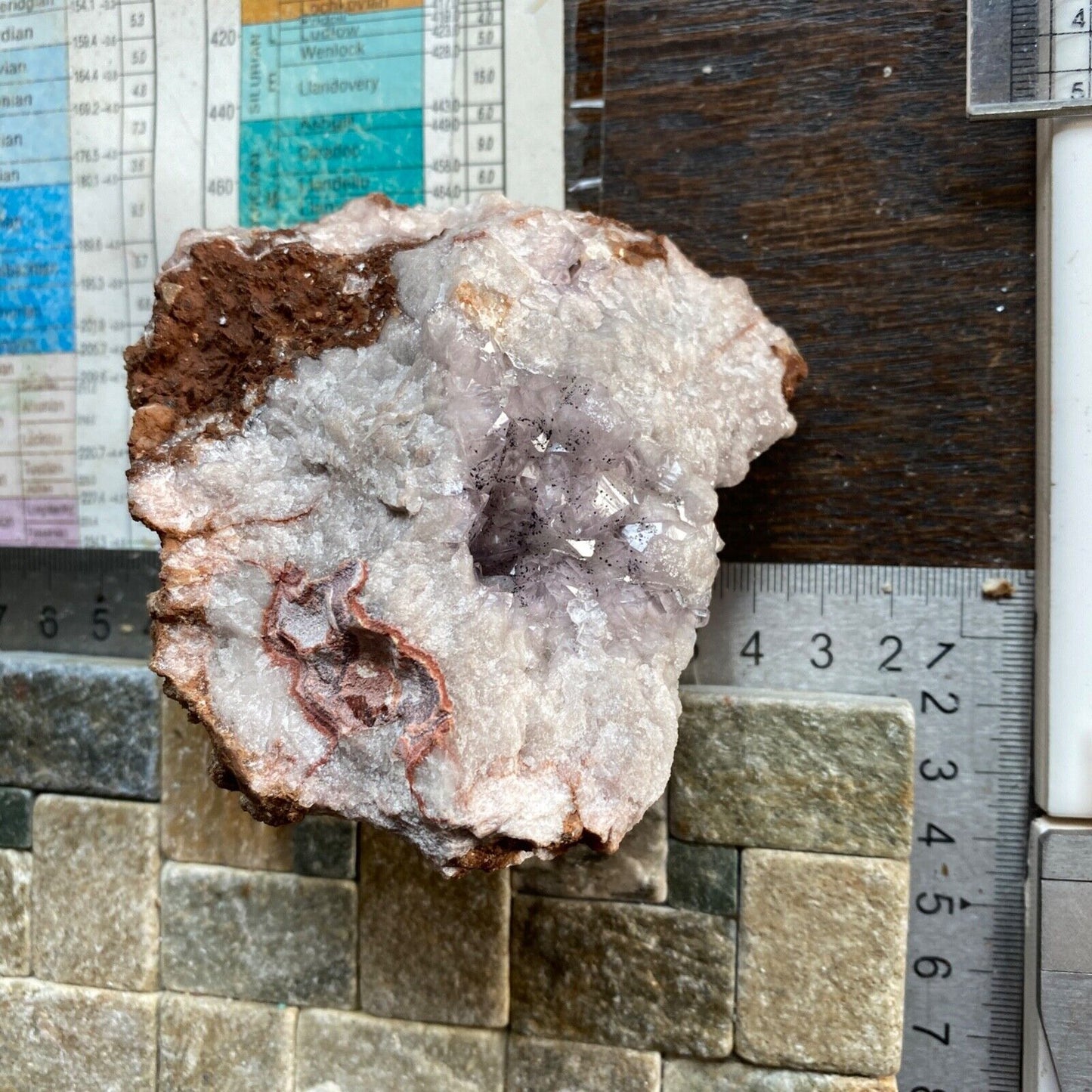 QUARTZ WITH GOETHITE INCLUSIONS FROM DULCOTE, SOMERSET 429g MF6920