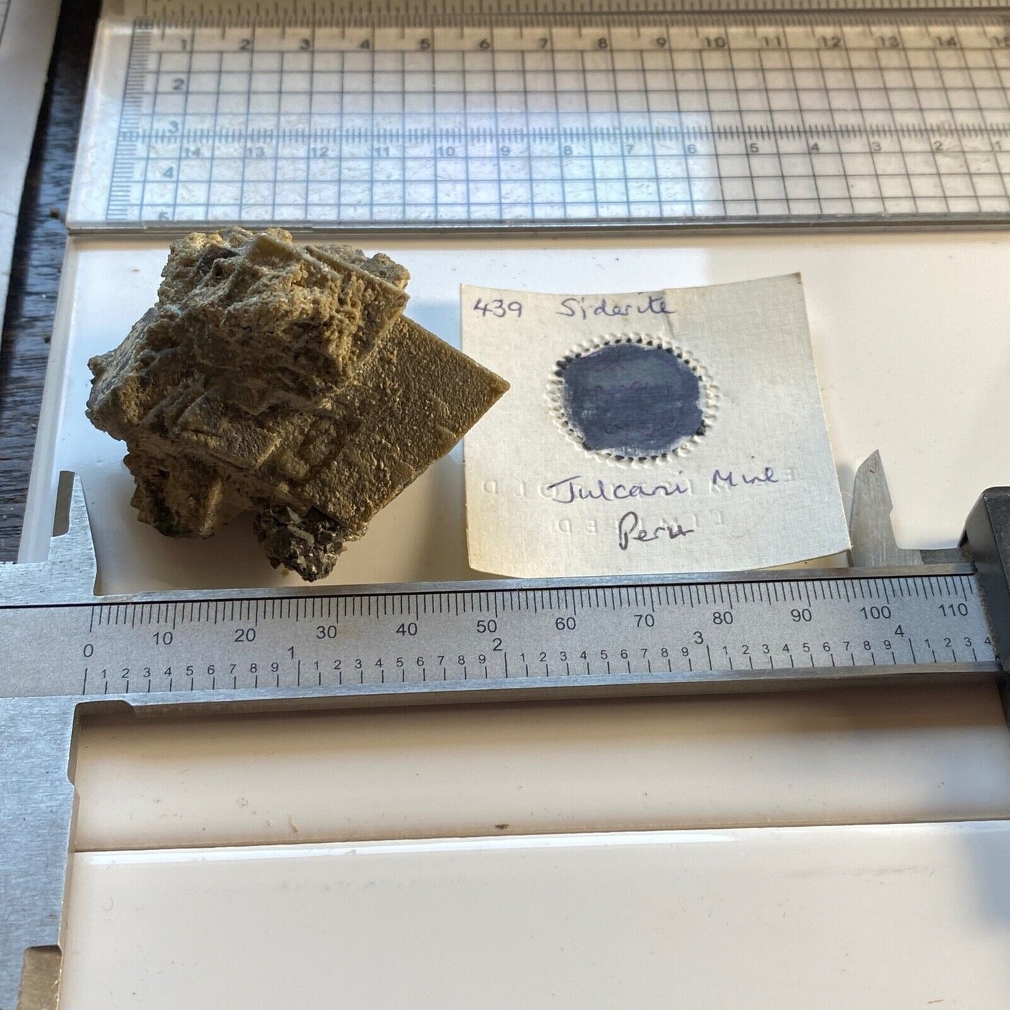 SIDERITE/TENNANTINE/TETRAHEDRITE ETC FROM JULCANI MINE, PERU 104g MF6746
