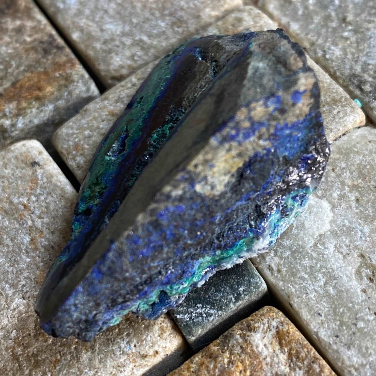 AZURITE/MALACHITE/CHALCOCITE FROM ARIZONA 15g MF616