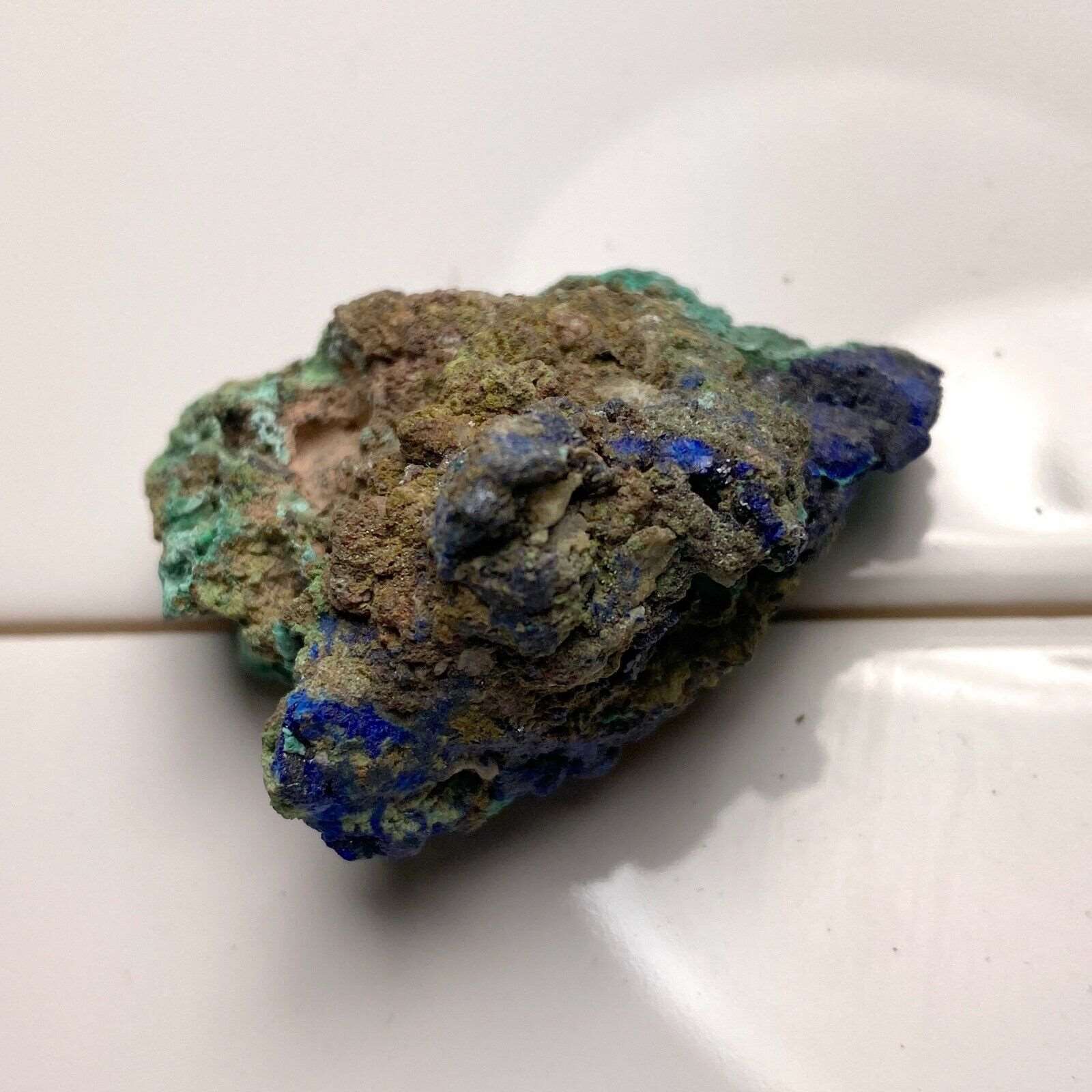 AZURITE/MALACHITE ON MATRIX FROM COPPER BELT ZAMBIA 35g. MF6316