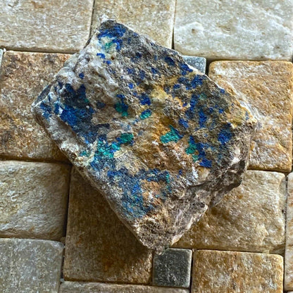 AZURITE & MALACHITE 0N MATRIX FROM IRELAND 84g MF127