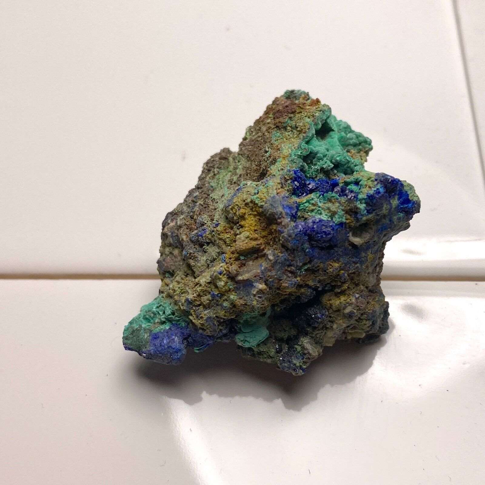 AZURITE/MALACHITE ON MATRIX FROM COPPER BELT ZAMBIA 35g. MF6316