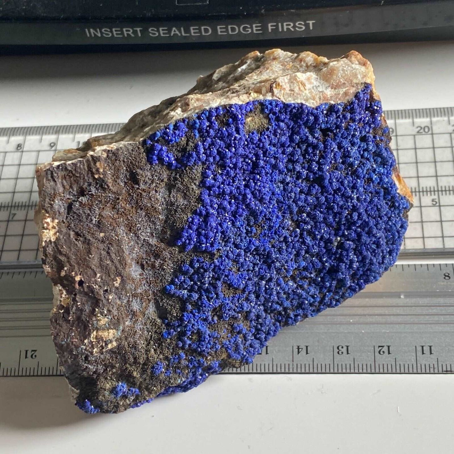 AZURITE ON MATRIX FROM MOROCCO 432g MF3959