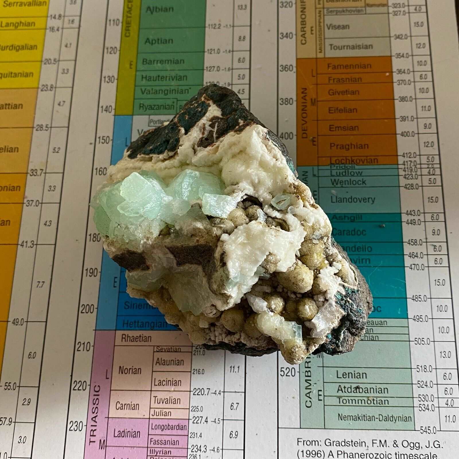 APOPHYLLITE WITH OTHER ZEOLITES  FROM INDIA 207g  MF3145