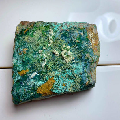 ATACAMITE WITH LIBETHENITE FROM ATACAMA, CHILE 233g MF758