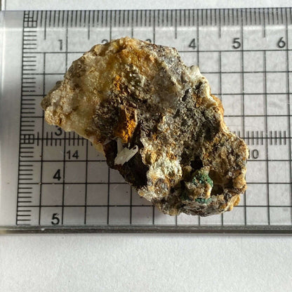 ANGLESITE & GOETHITE ON MATRIX FROM DRY GILL, CUMBRIA 26g MF316