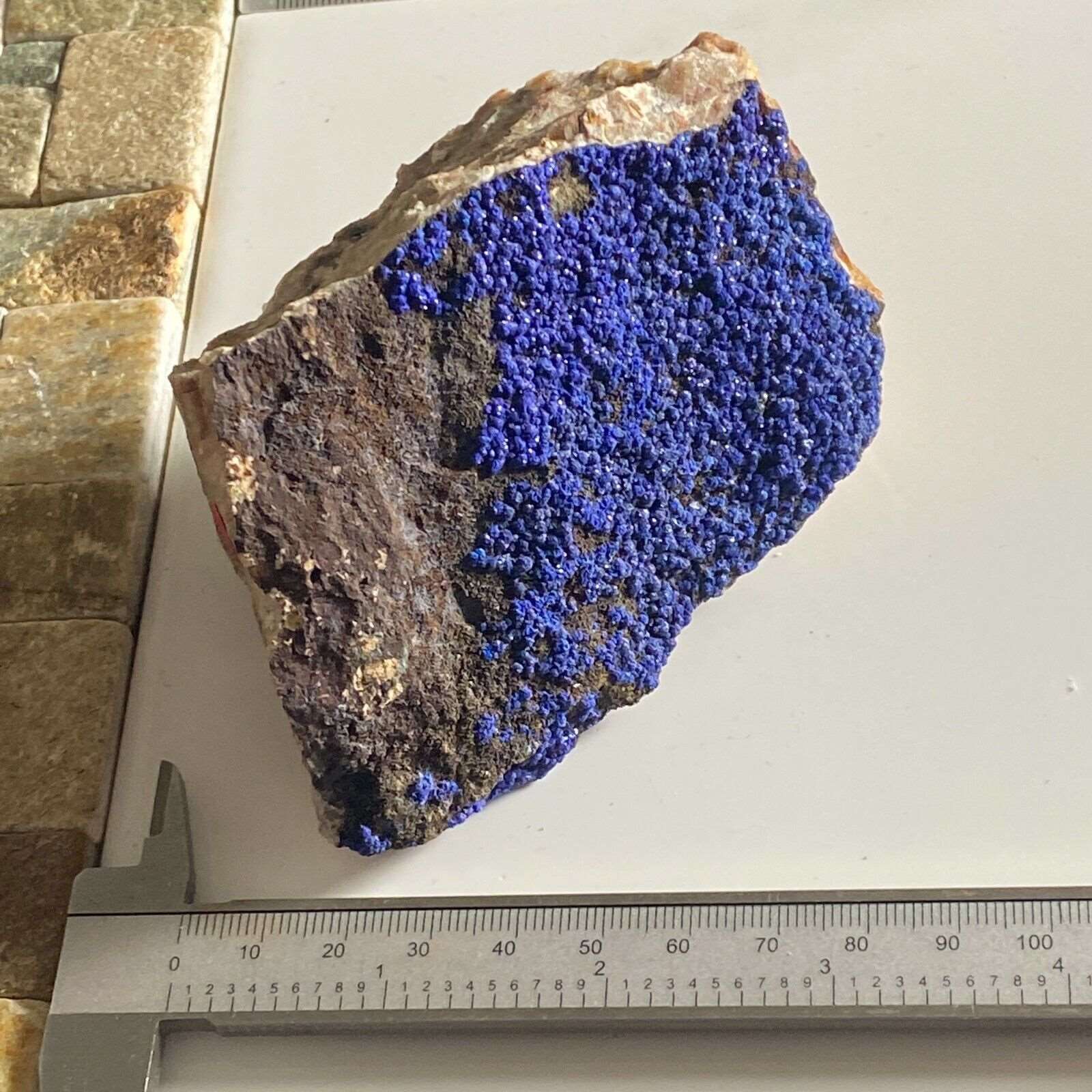 AZURITE ON MATRIX FROM MOROCCO 432g MF3959