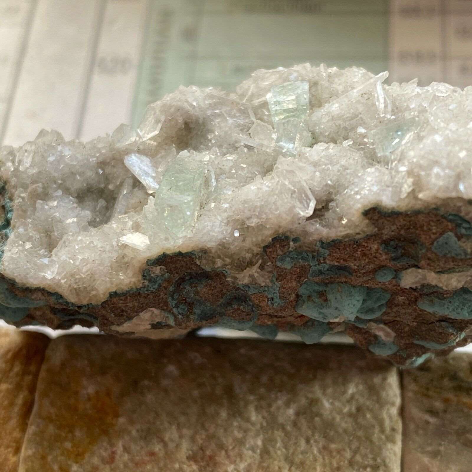 APOPHYLLITE ON MATRIX FROM PUNE DISTRICT, INDIA 42g MF6542