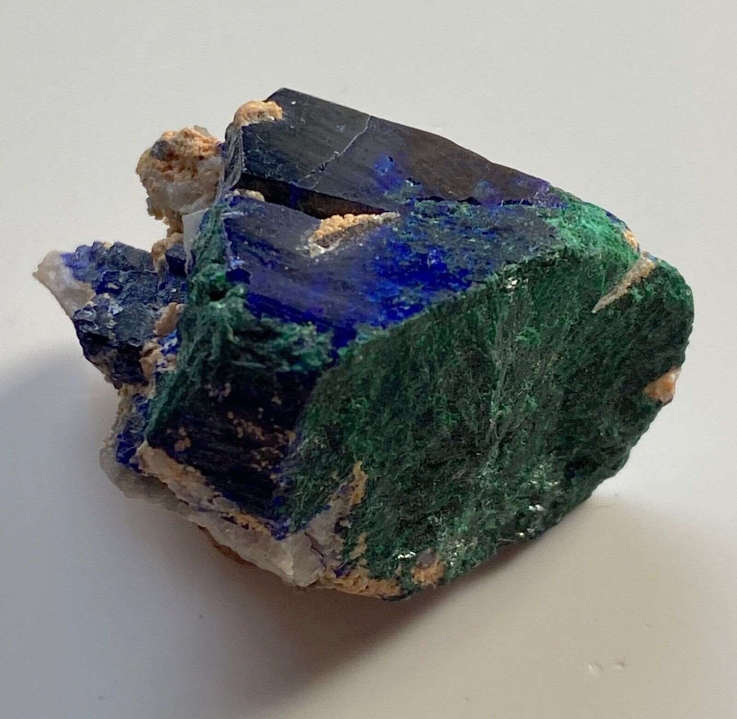 AZURITE/MALACHITE WITH CUPRIAN ADAMITE FROM TSUMEB MINE, NAMIBIA 20g MF1037