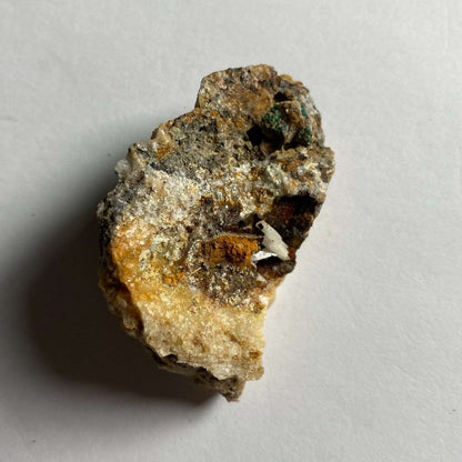 ANGLESITE & GOETHITE ON MATRIX FROM DRY GILL, CUMBRIA 26g MF316